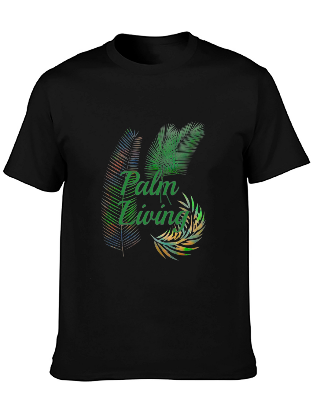 Palm Living Graphic Tee - Tropical Style