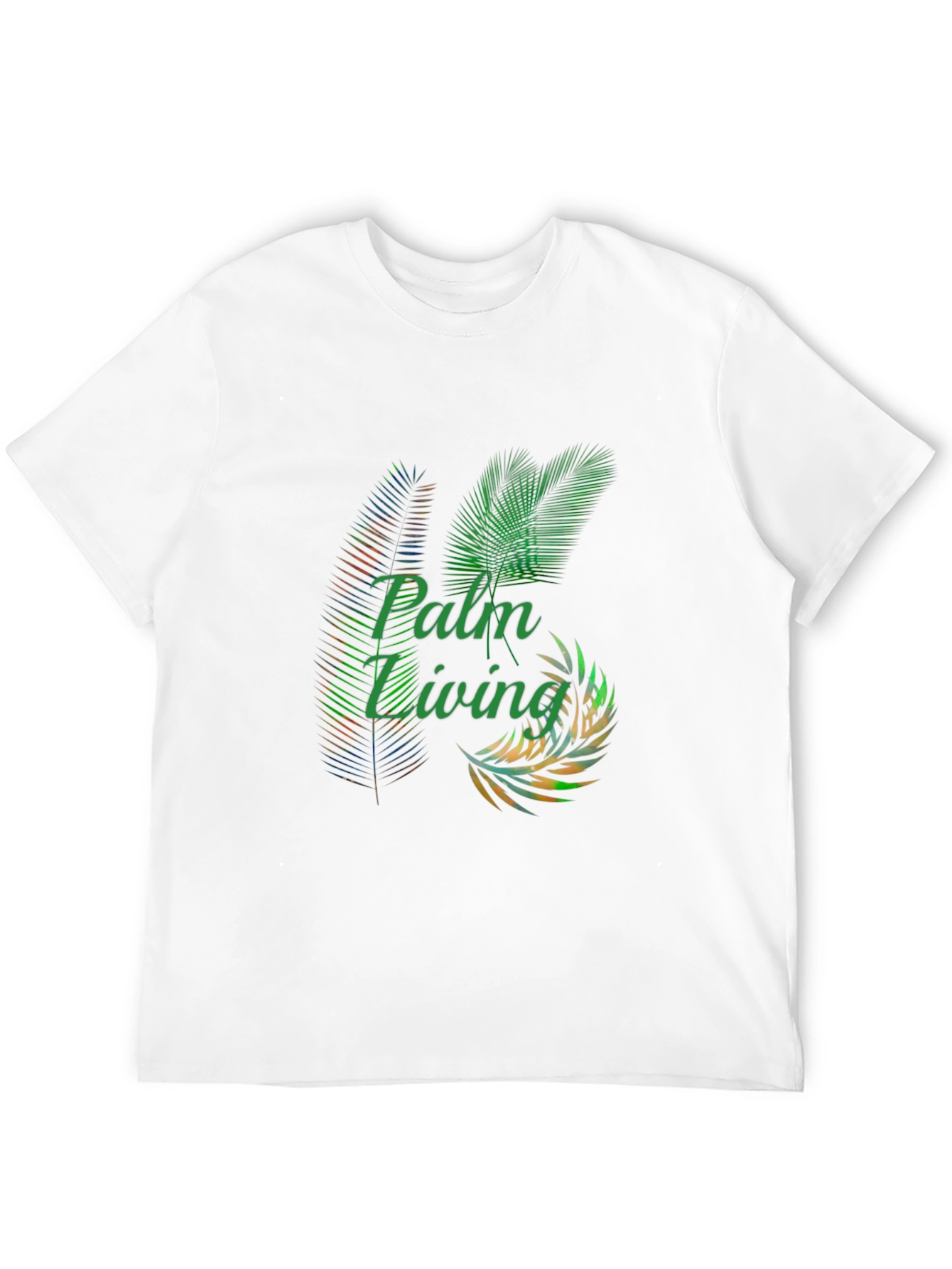 Palm Living Graphic Tee - Tropical Style