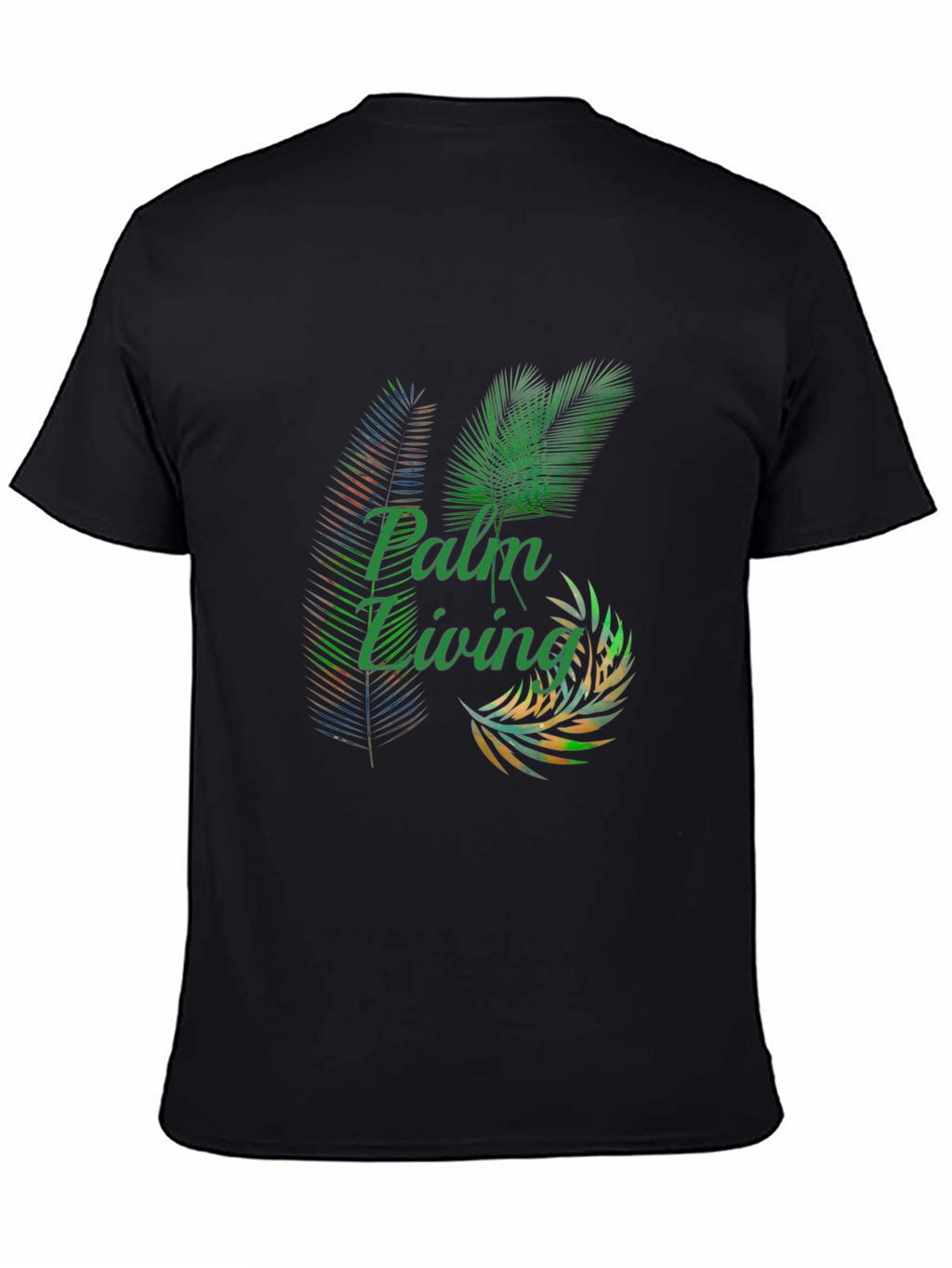 Palm Living Graphic Tee - Tropical Style