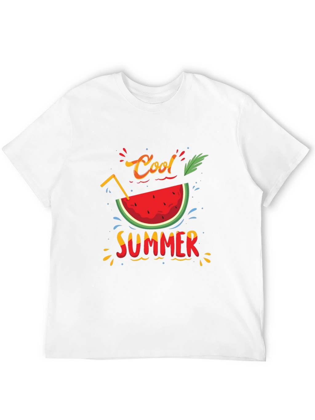Cool Summer Graphic T-Shirt - Black