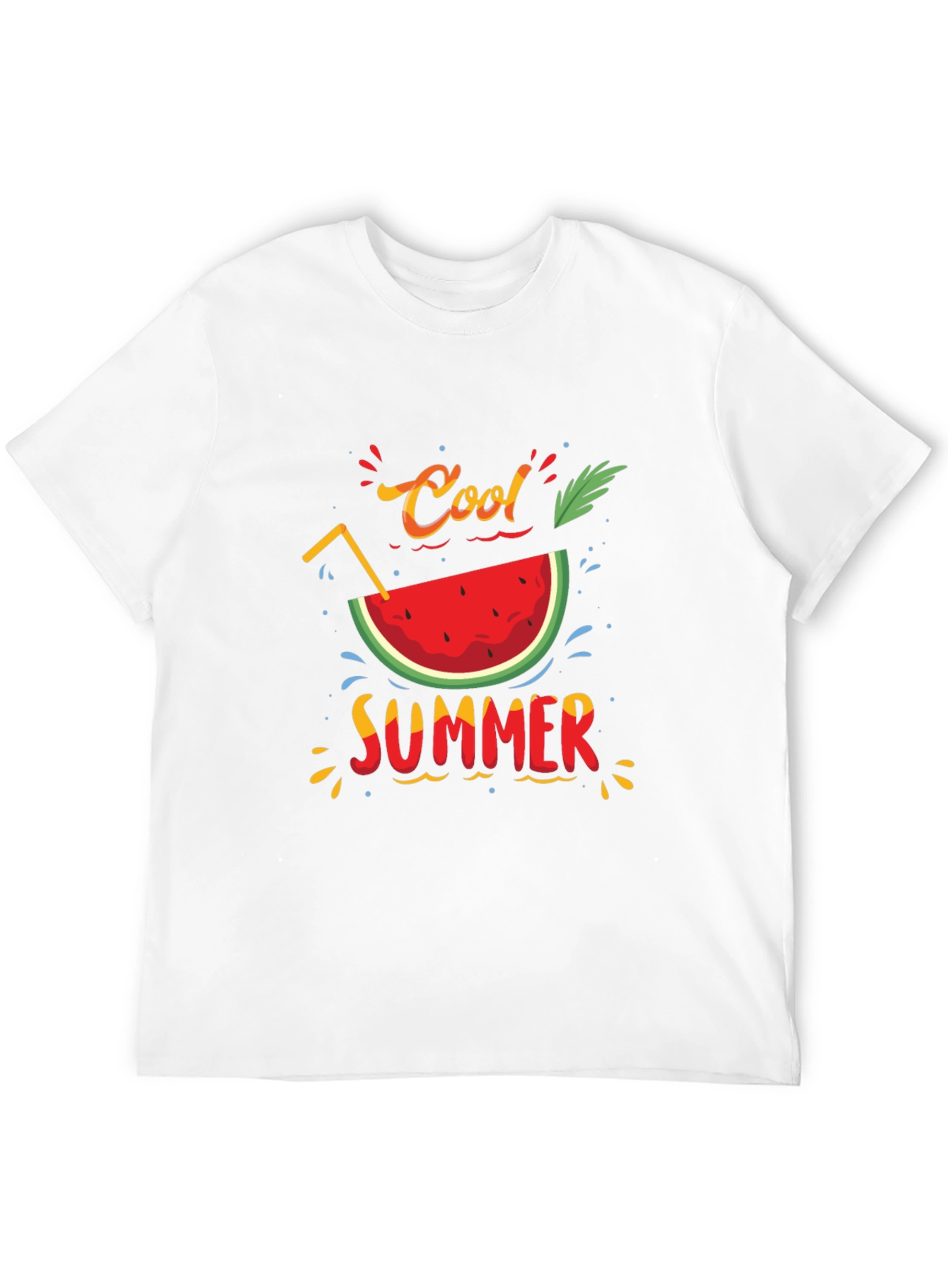 Cool Summer Graphic T-Shirt - Black