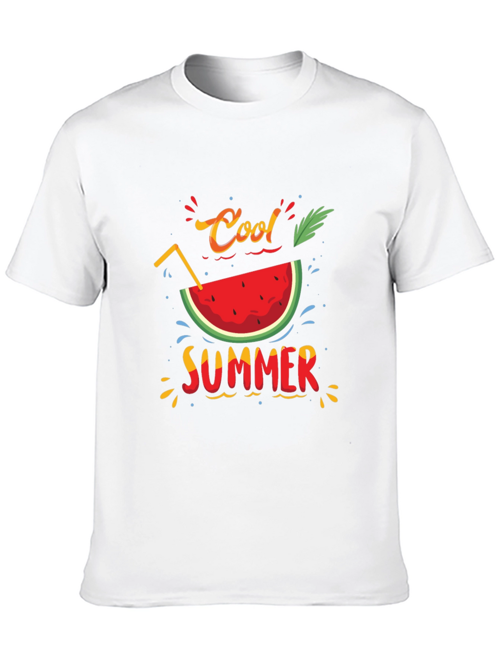 Cool Summer Graphic T-Shirt - Black