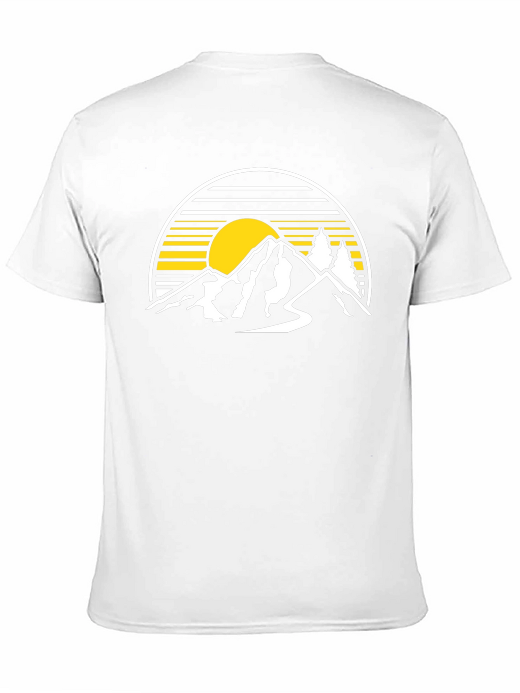 Mountain Sunset Graphic Tee - Black