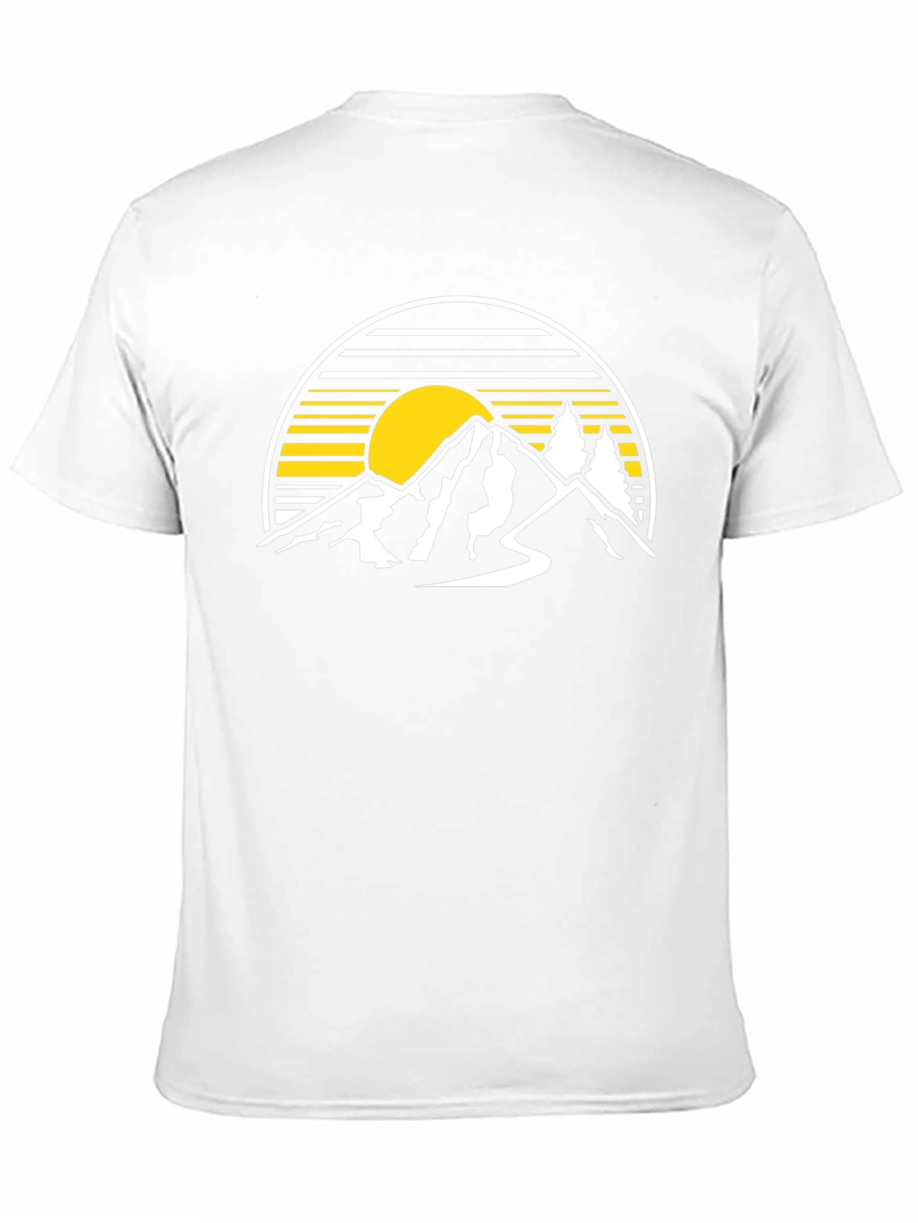 Mountain Sunset Graphic Tee - Black