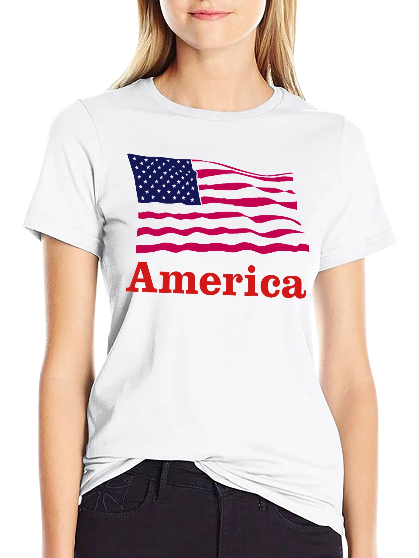 USA Flag Graphic T-Shirt - Patriotic American Pride Tee