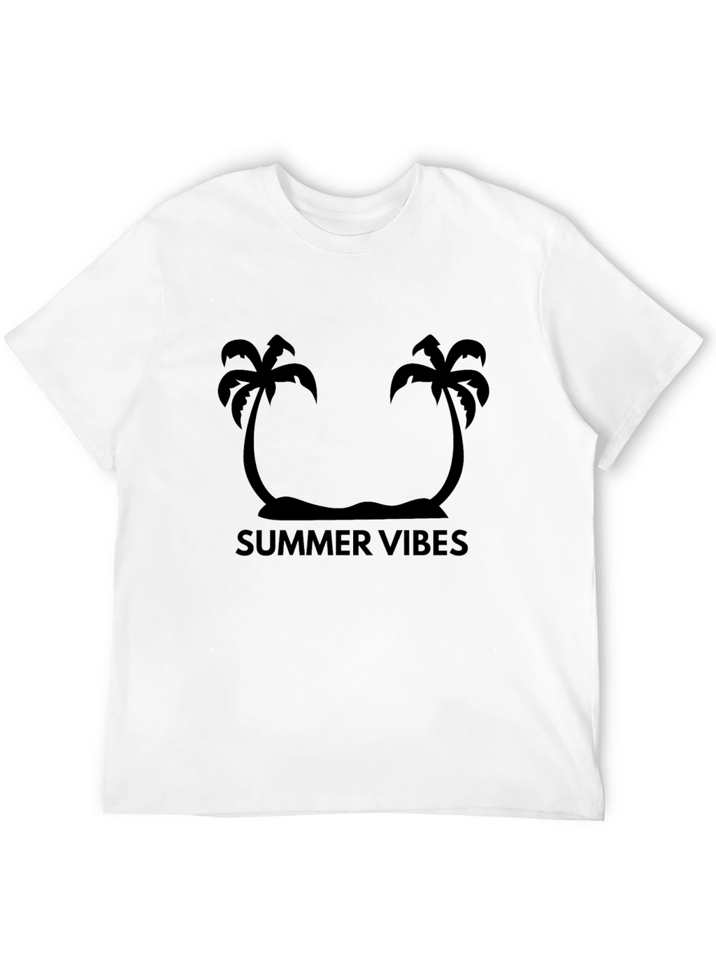 Summer Vibes Black Graphic Tee