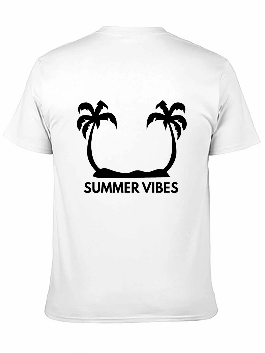 Summer Vibes Black Graphic Tee