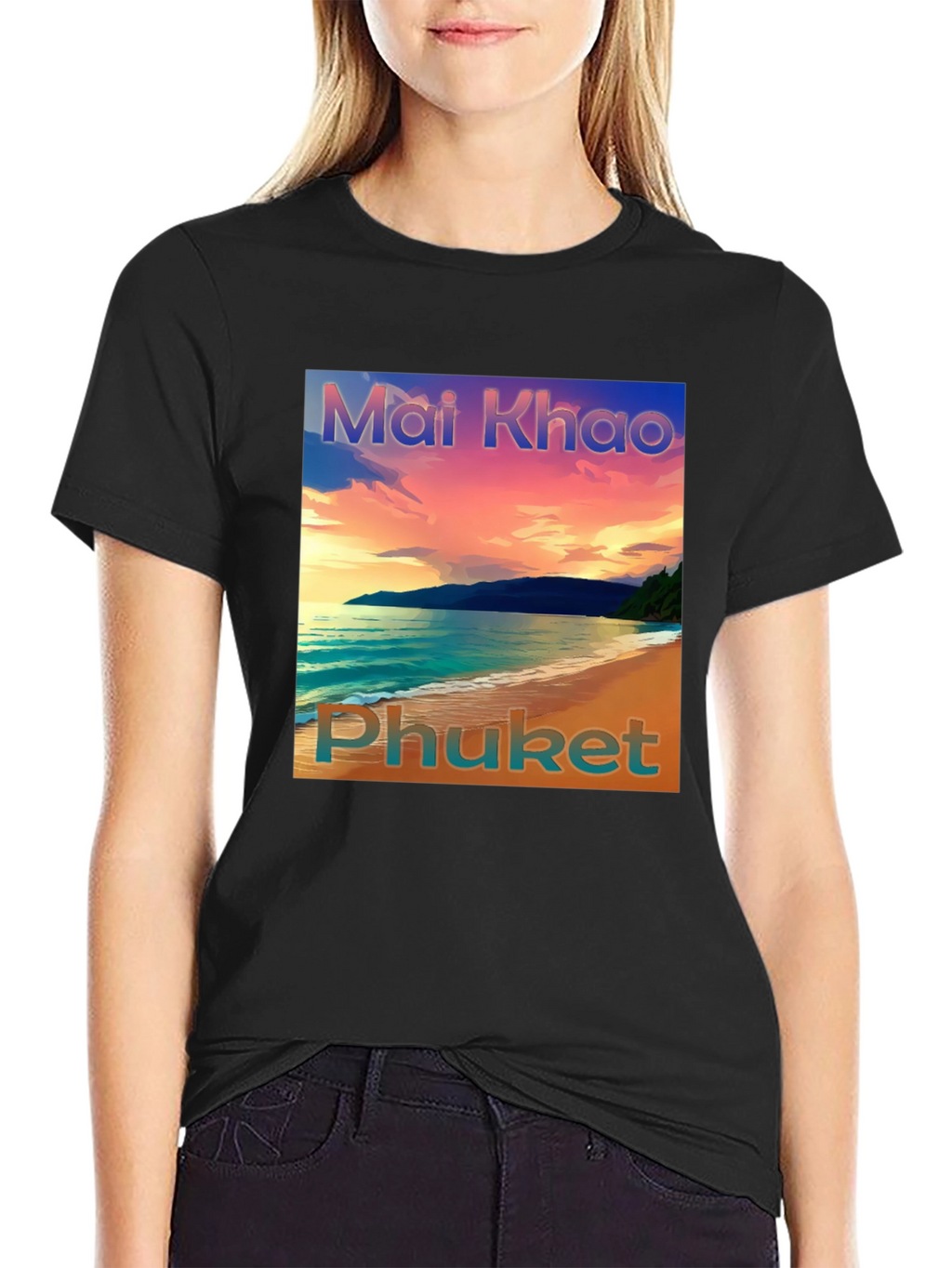 Mai Khao Phuket Sunset Graphic Tee