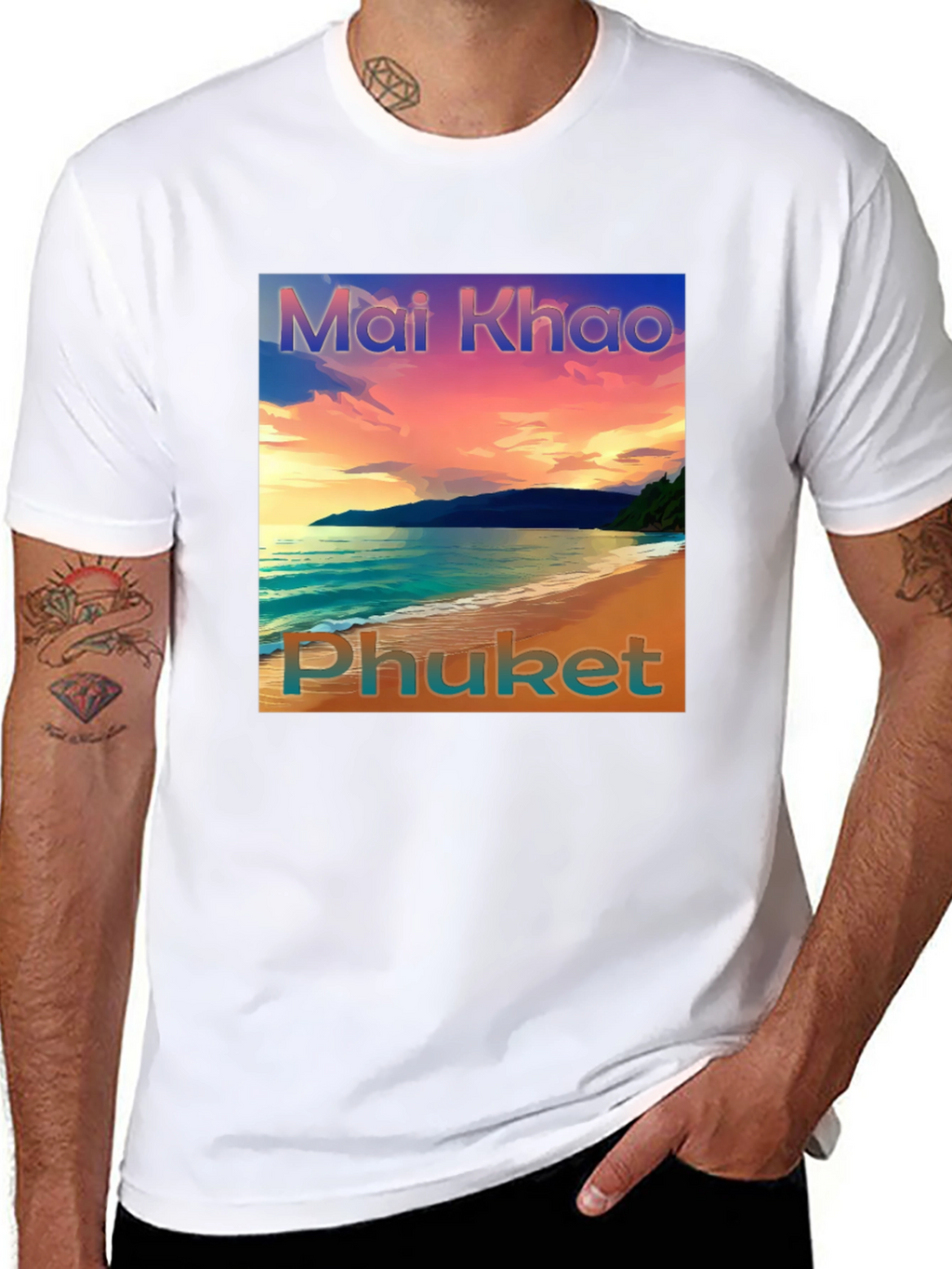 Mai Khao Phuket Sunset Graphic Tee
