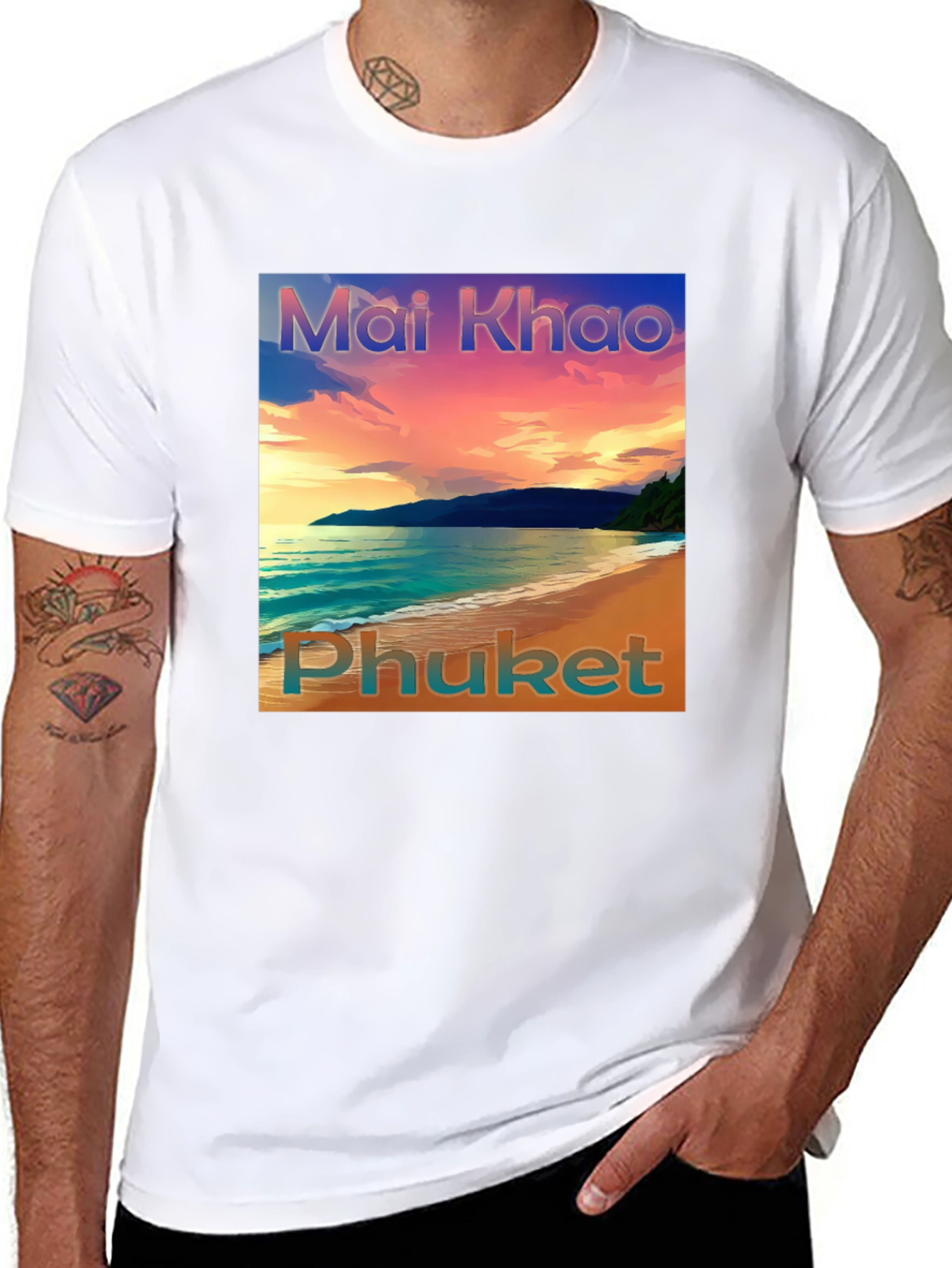Mai Khao Phuket Sunset Graphic Tee