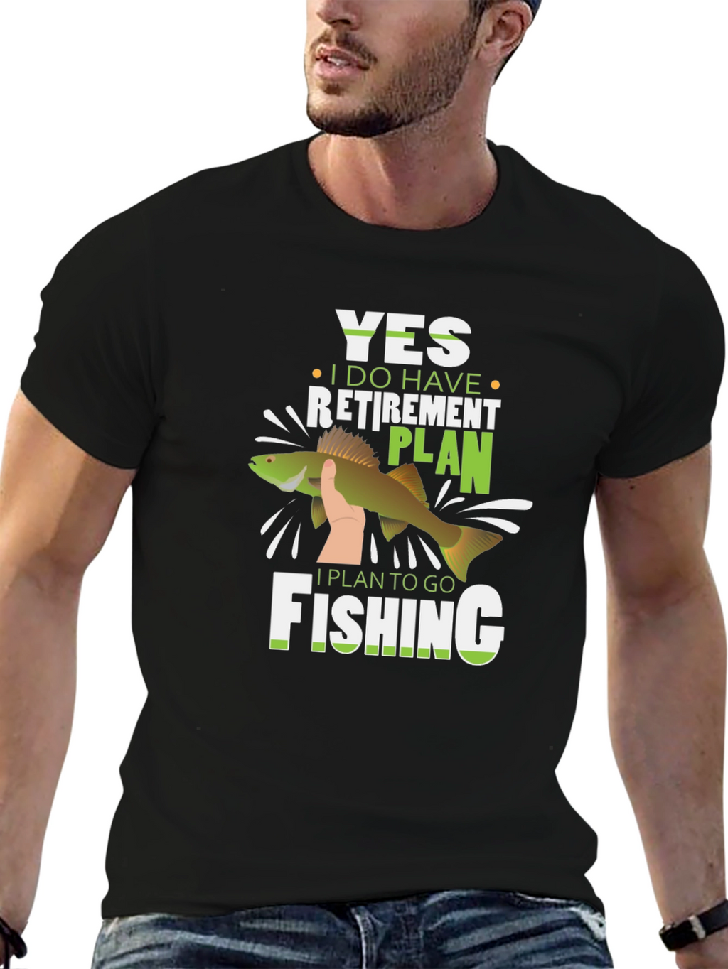 Funny Fishing Retirement Plan T-Shirt