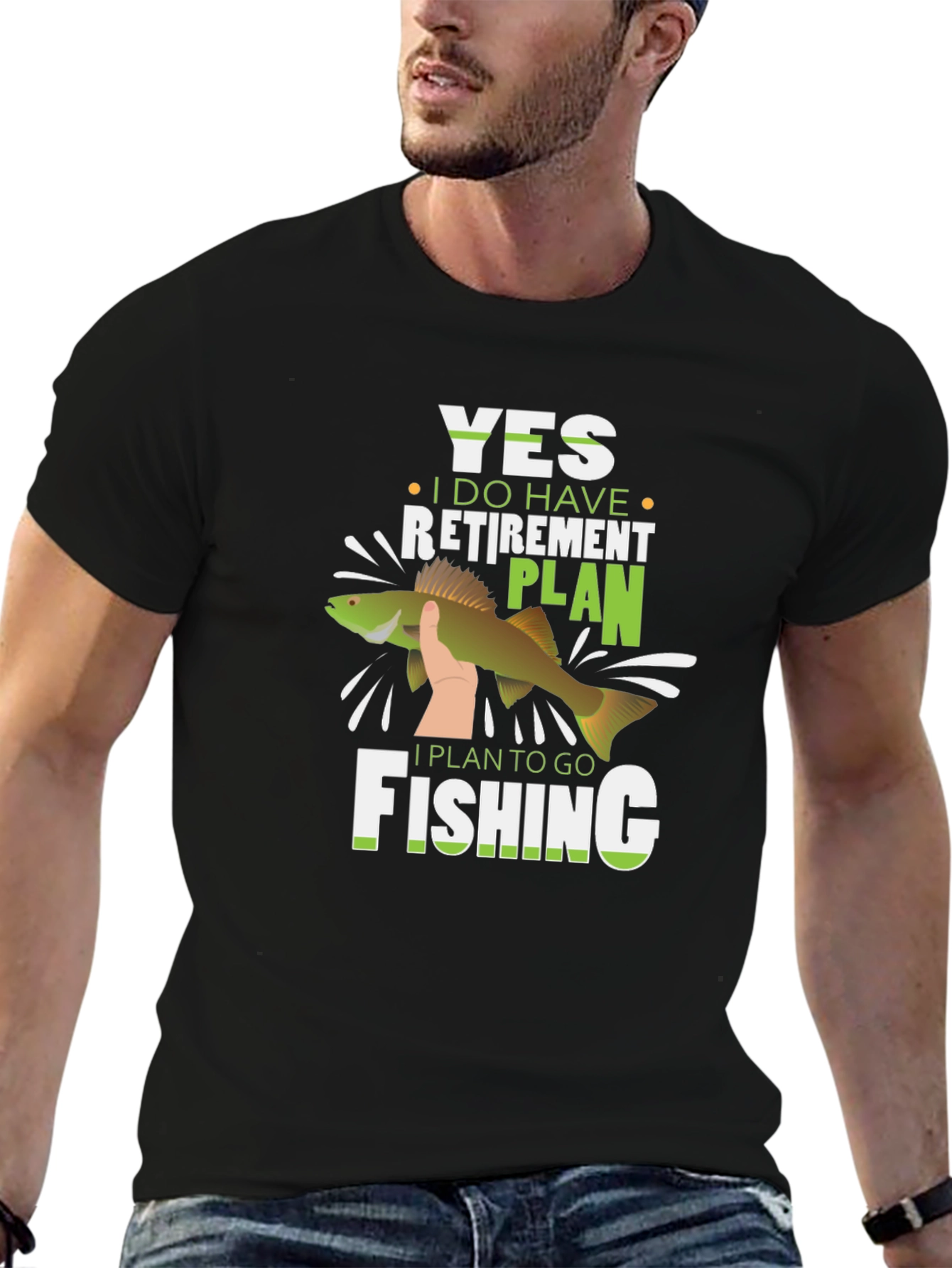 Funny Fishing Retirement Plan T-Shirt