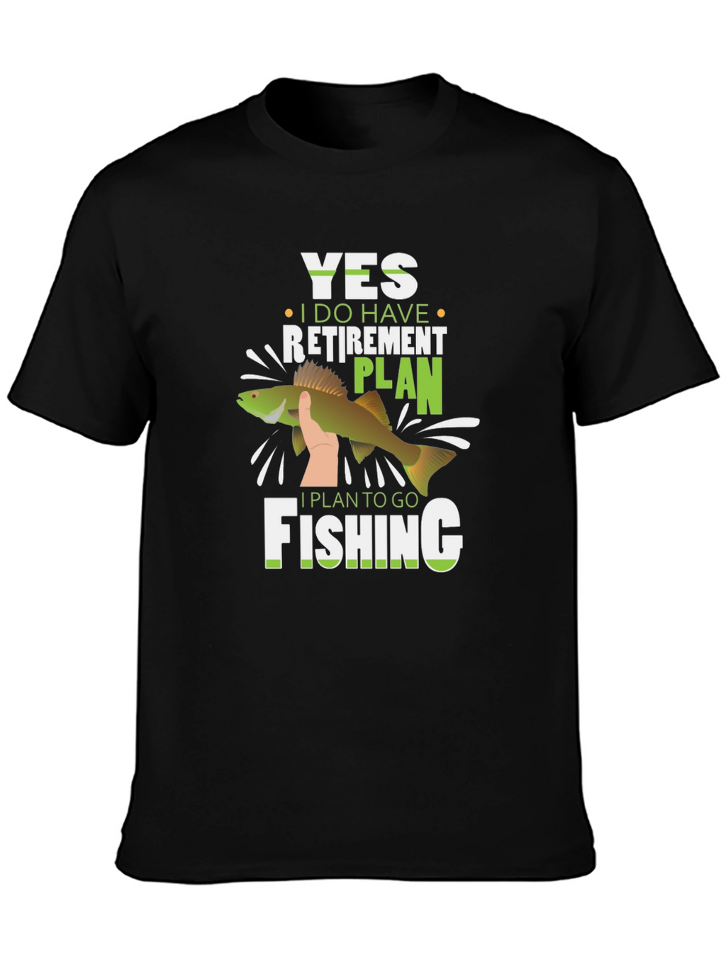 Funny Fishing Retirement Plan T-Shirt