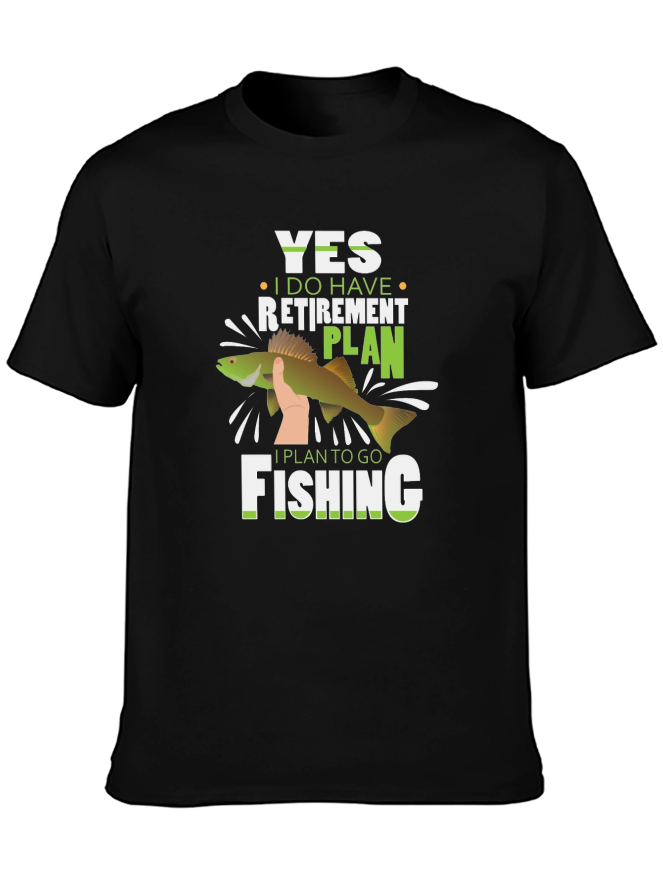 Funny Fishing Retirement Plan T-Shirt