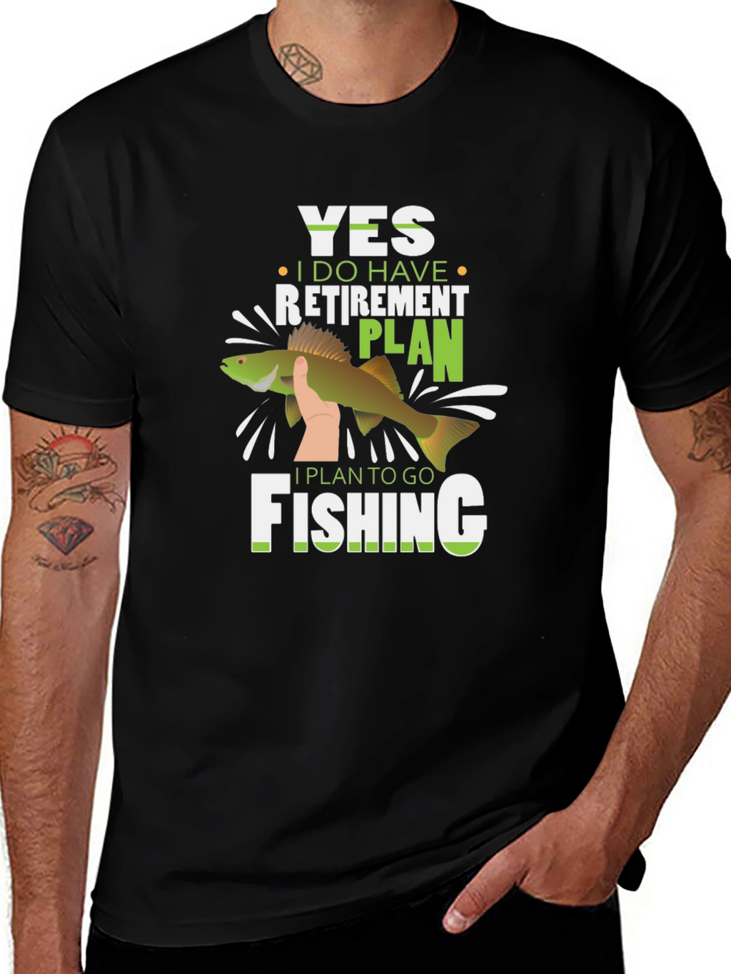 Funny Fishing Retirement Plan T-Shirt