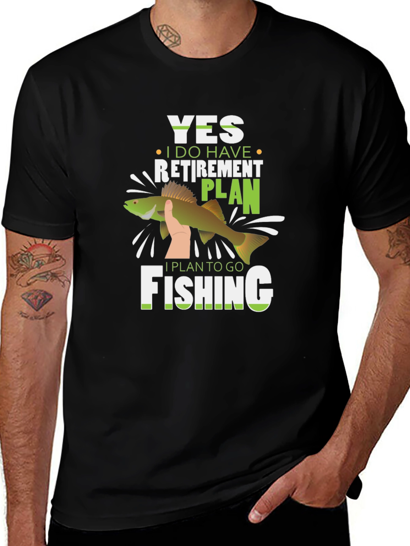 Funny Fishing Retirement Plan T-Shirt