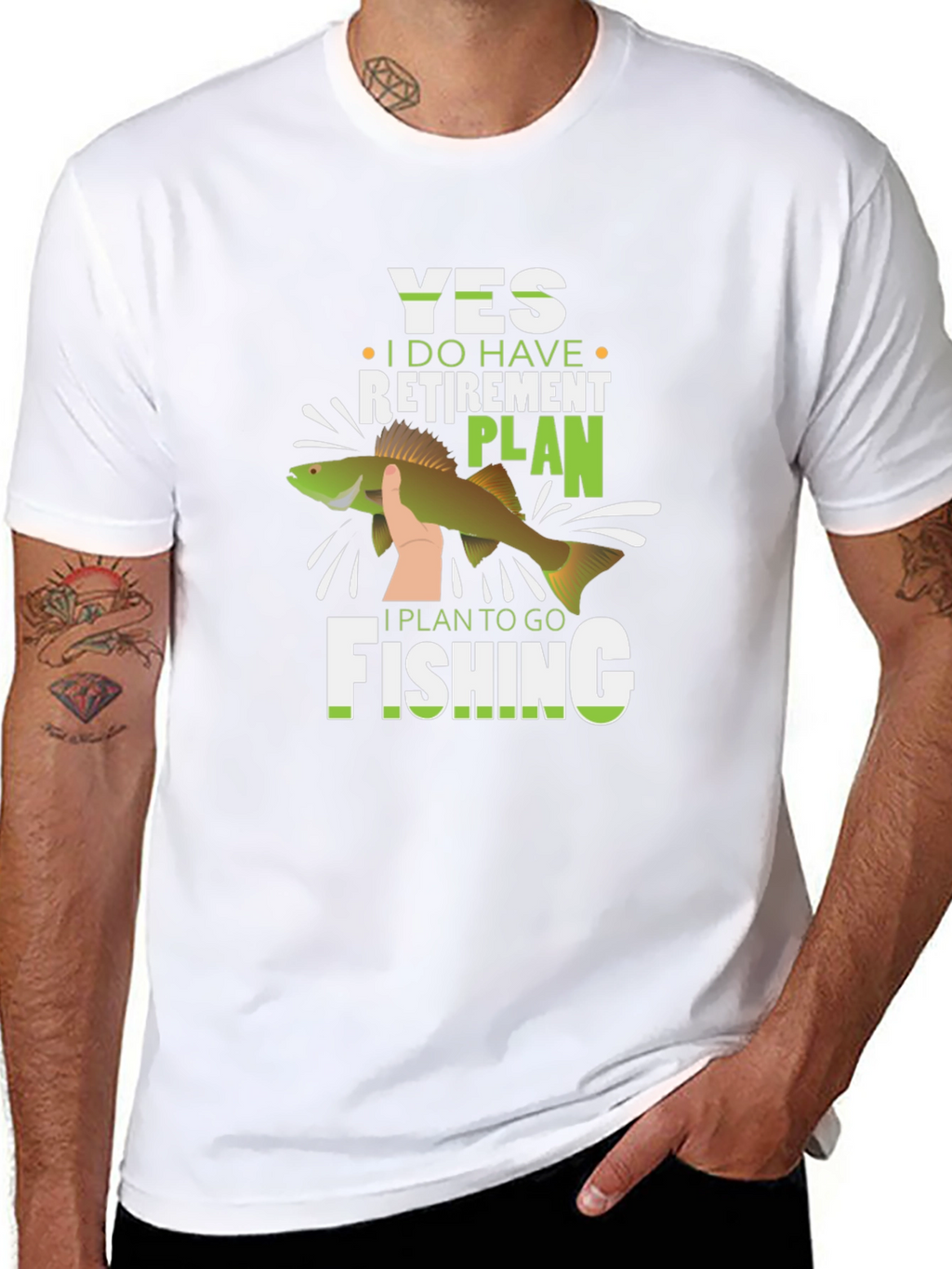 Funny Fishing Retirement Plan T-Shirt