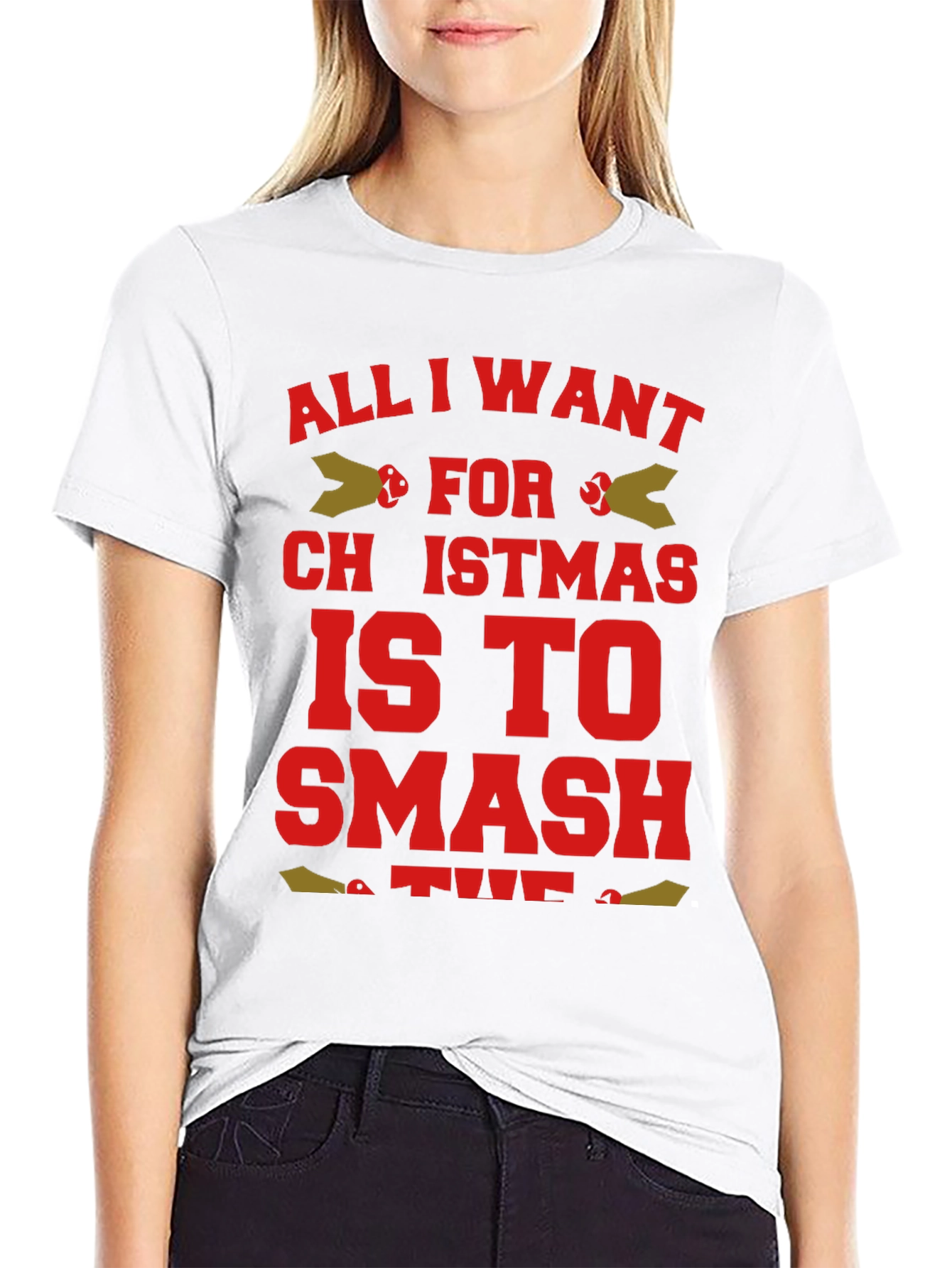 Funny Christmas T-Shirt - Smash for Christmas