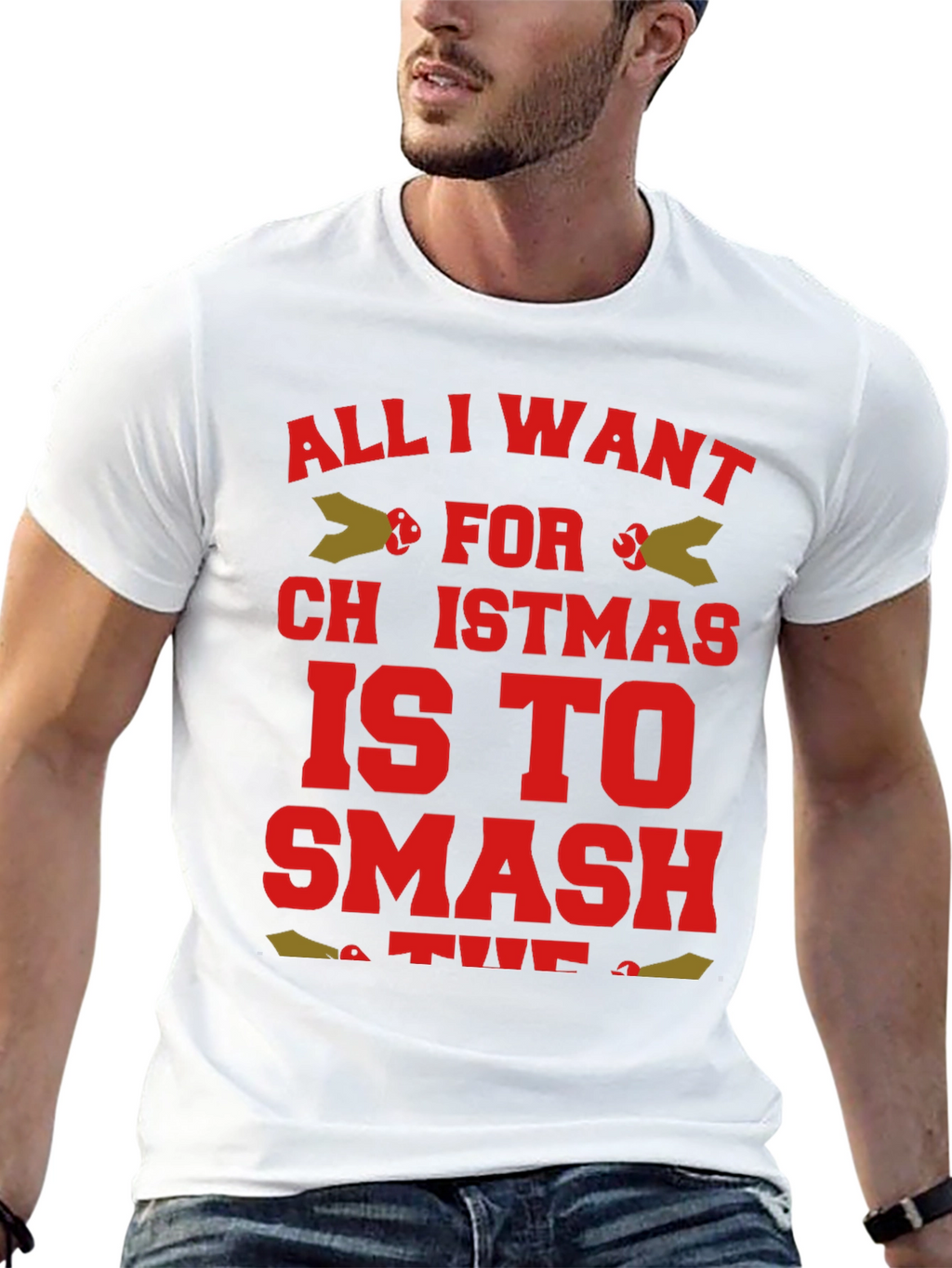 Funny Christmas T-Shirt - Smash for Christmas