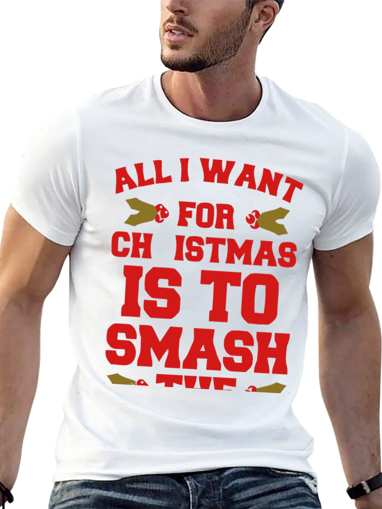 Funny Christmas T-Shirt - Smash for Christmas
