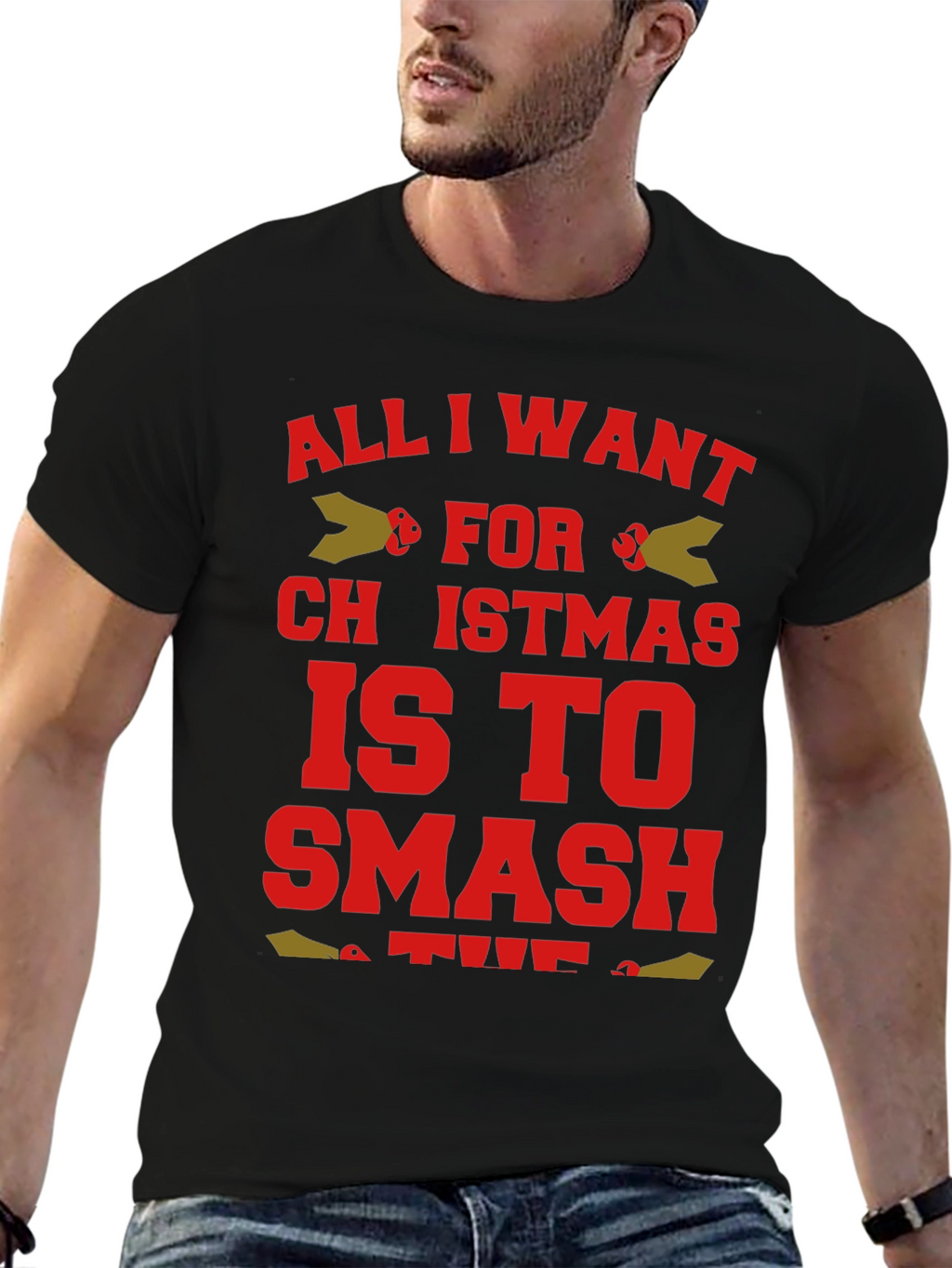 Funny Christmas T-Shirt - Smash for Christmas