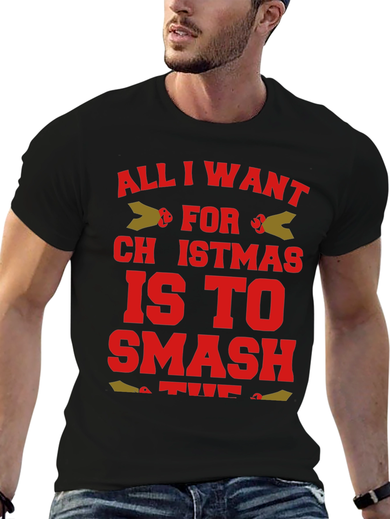Funny Christmas T-Shirt - Smash for Christmas