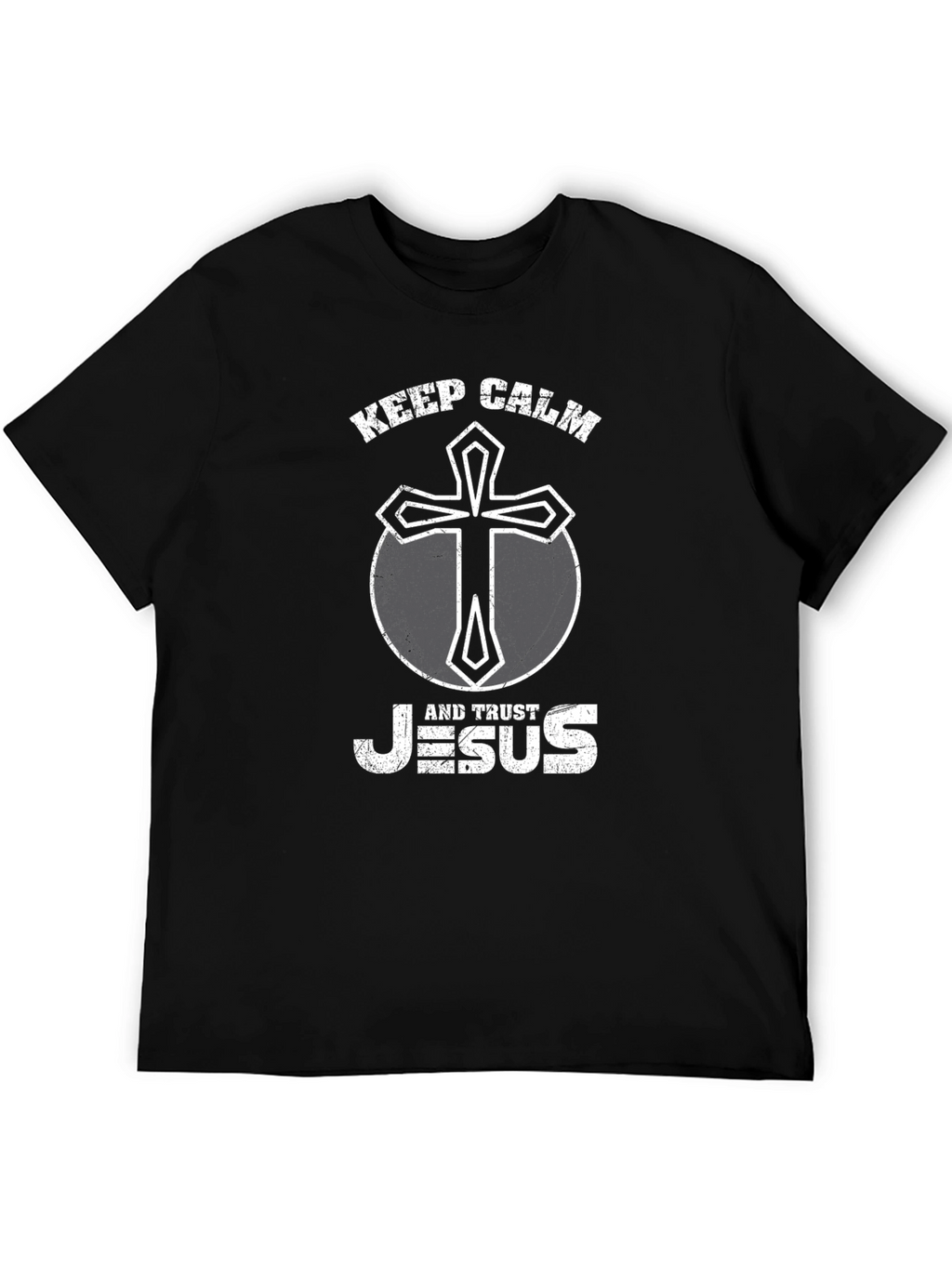Keep Calm and Trust Jesus Graphic Tee