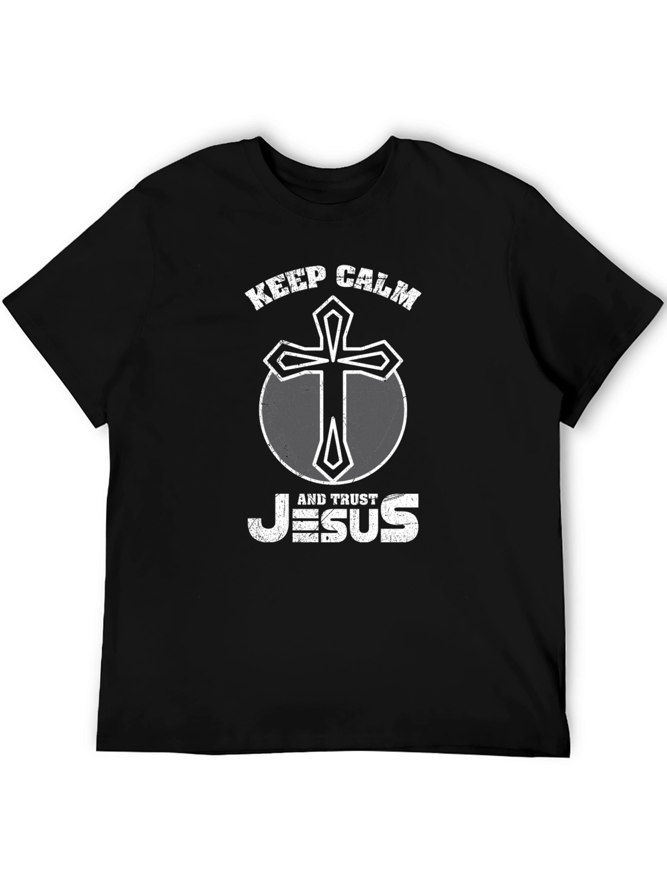 Keep Calm and Trust Jesus Graphic Tee