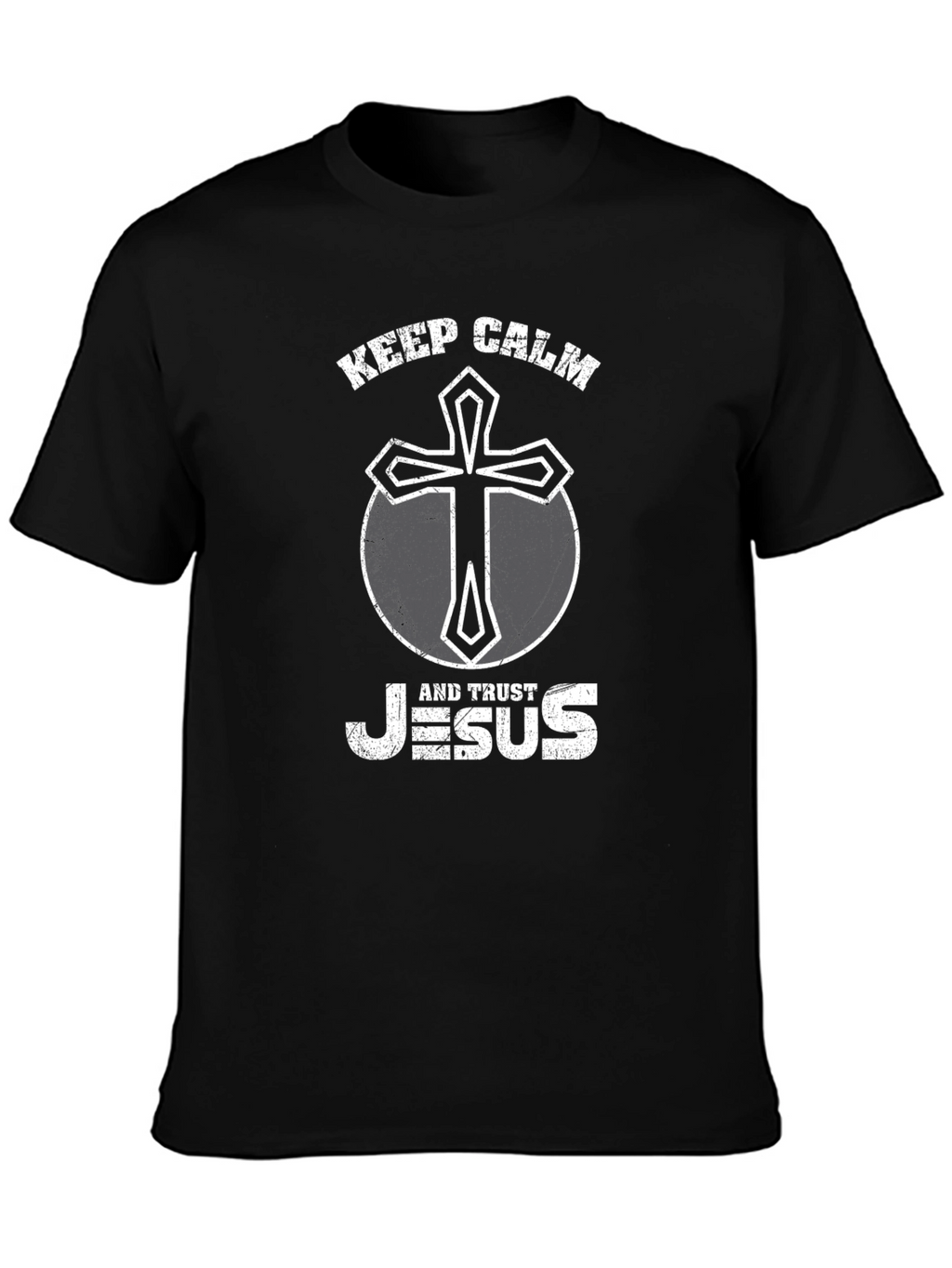 Keep Calm and Trust Jesus Graphic Tee