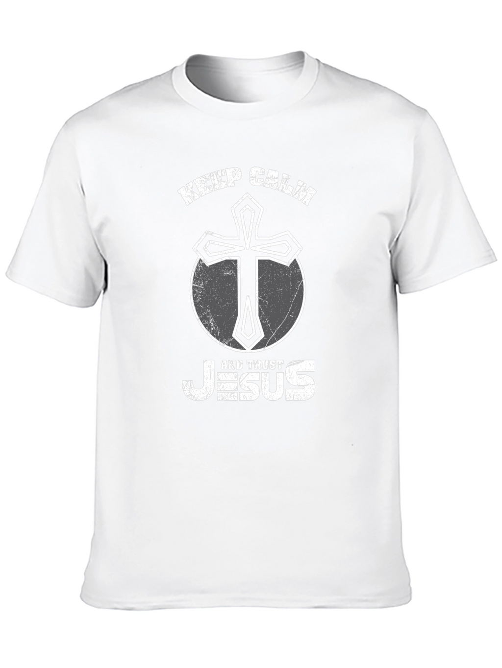 Keep Calm and Trust Jesus Graphic Tee