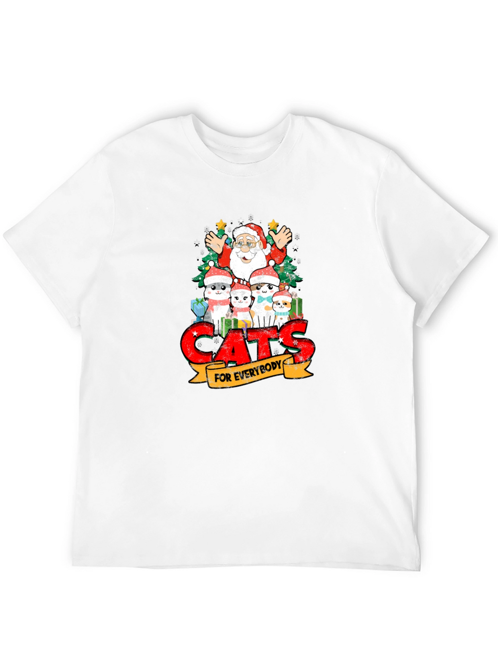 Cats for Everybody Christmas T-Shirt