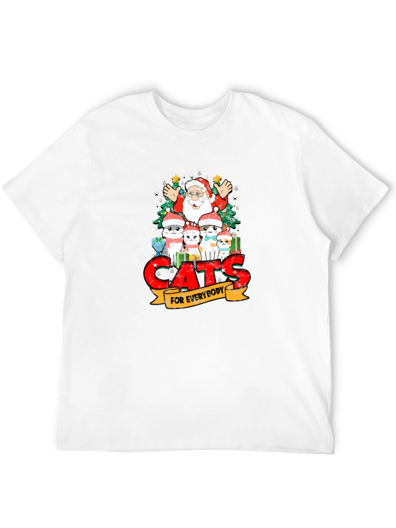 Cats for Everybody Christmas T-Shirt