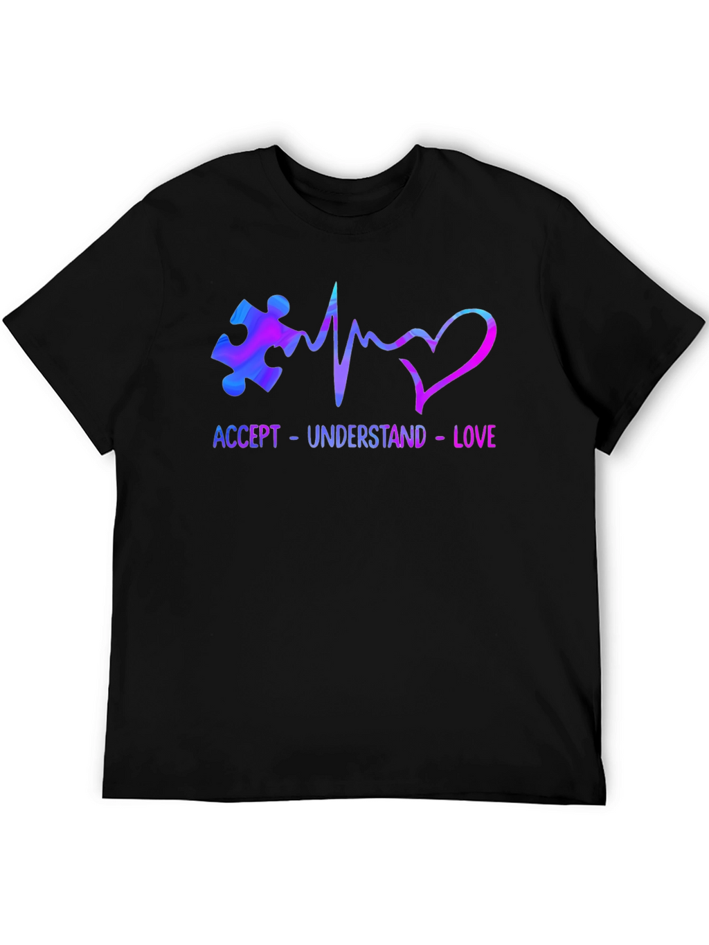 Autism Awareness T-Shirt - Accept Understand Love