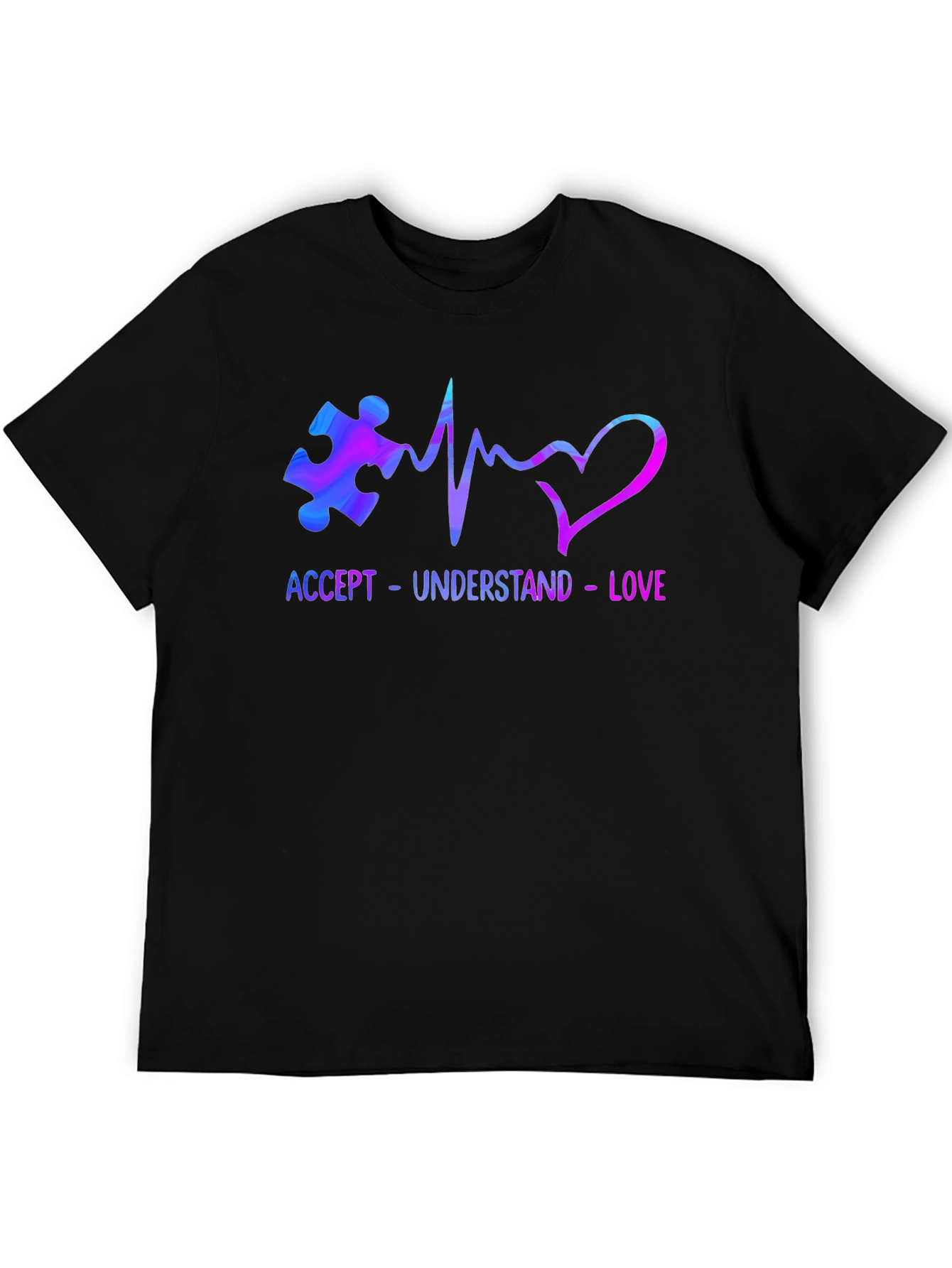 Autism Awareness T-Shirt - Accept Understand Love