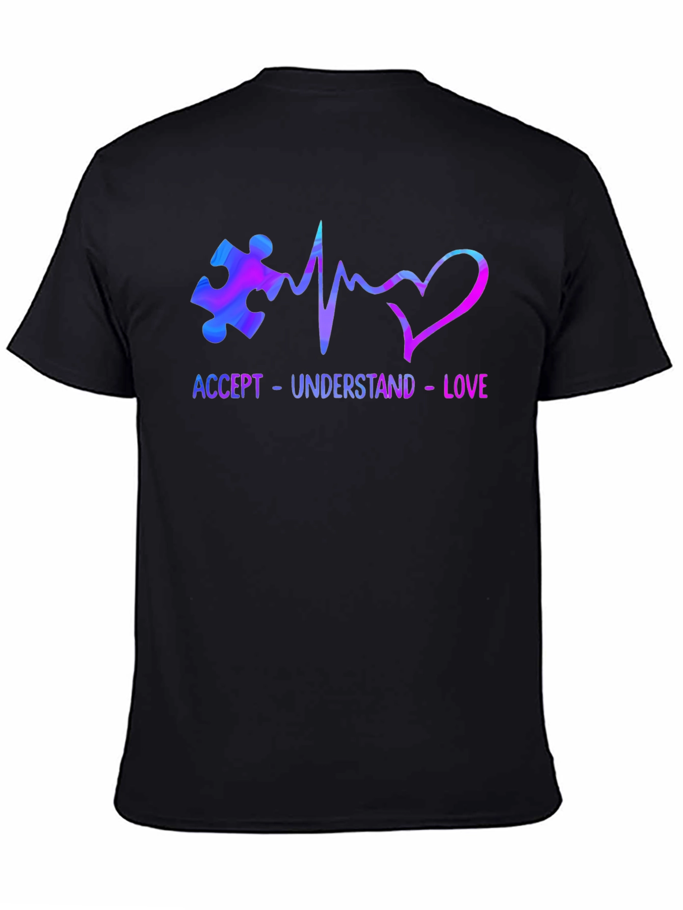 Autism Awareness T-Shirt - Accept Understand Love