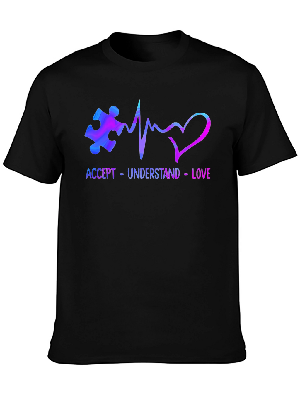 Autism Awareness T-Shirt - Accept Understand Love