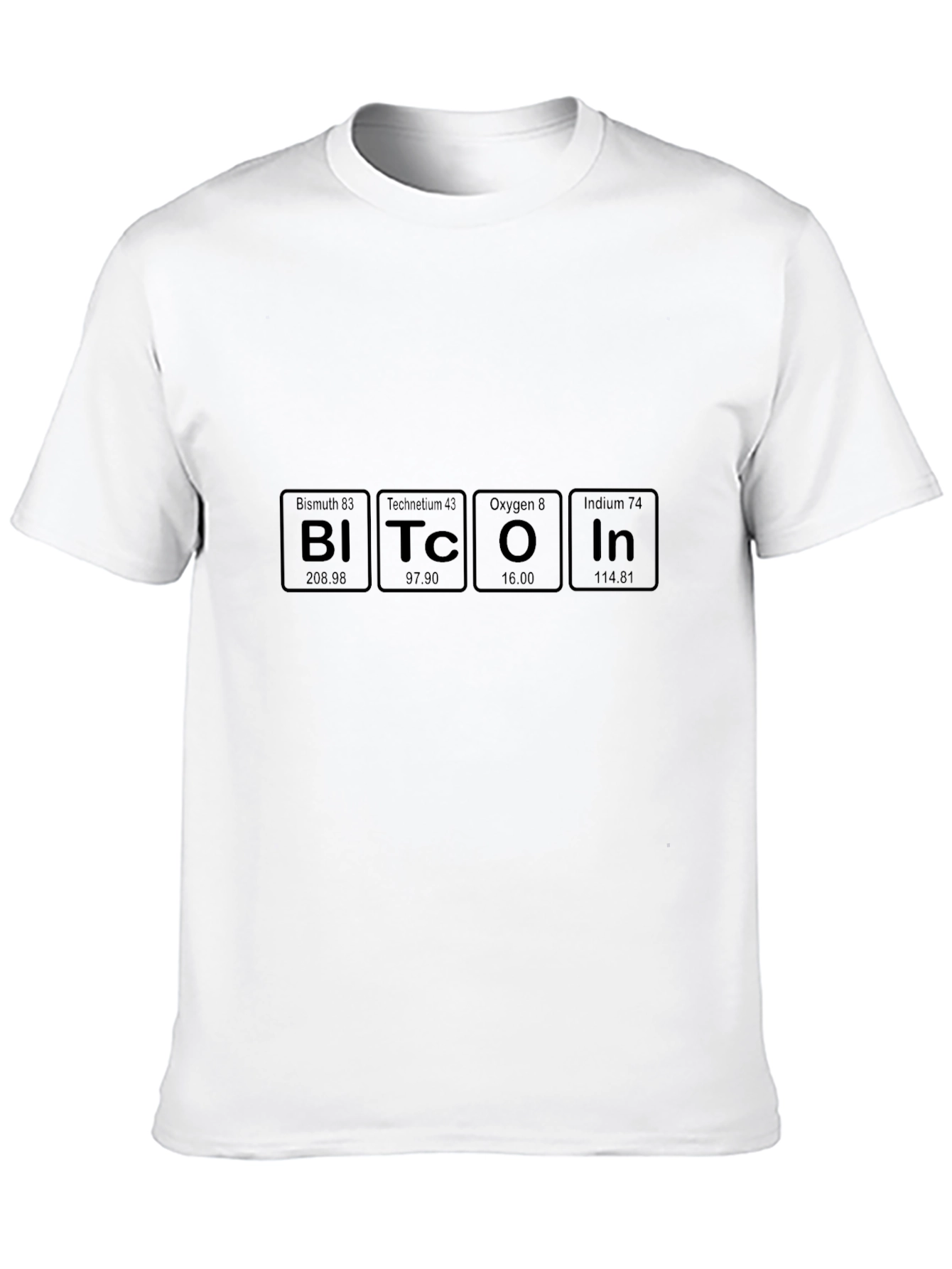 Bitcoin Periodic Table Elements Funny Crypto T-Shirt