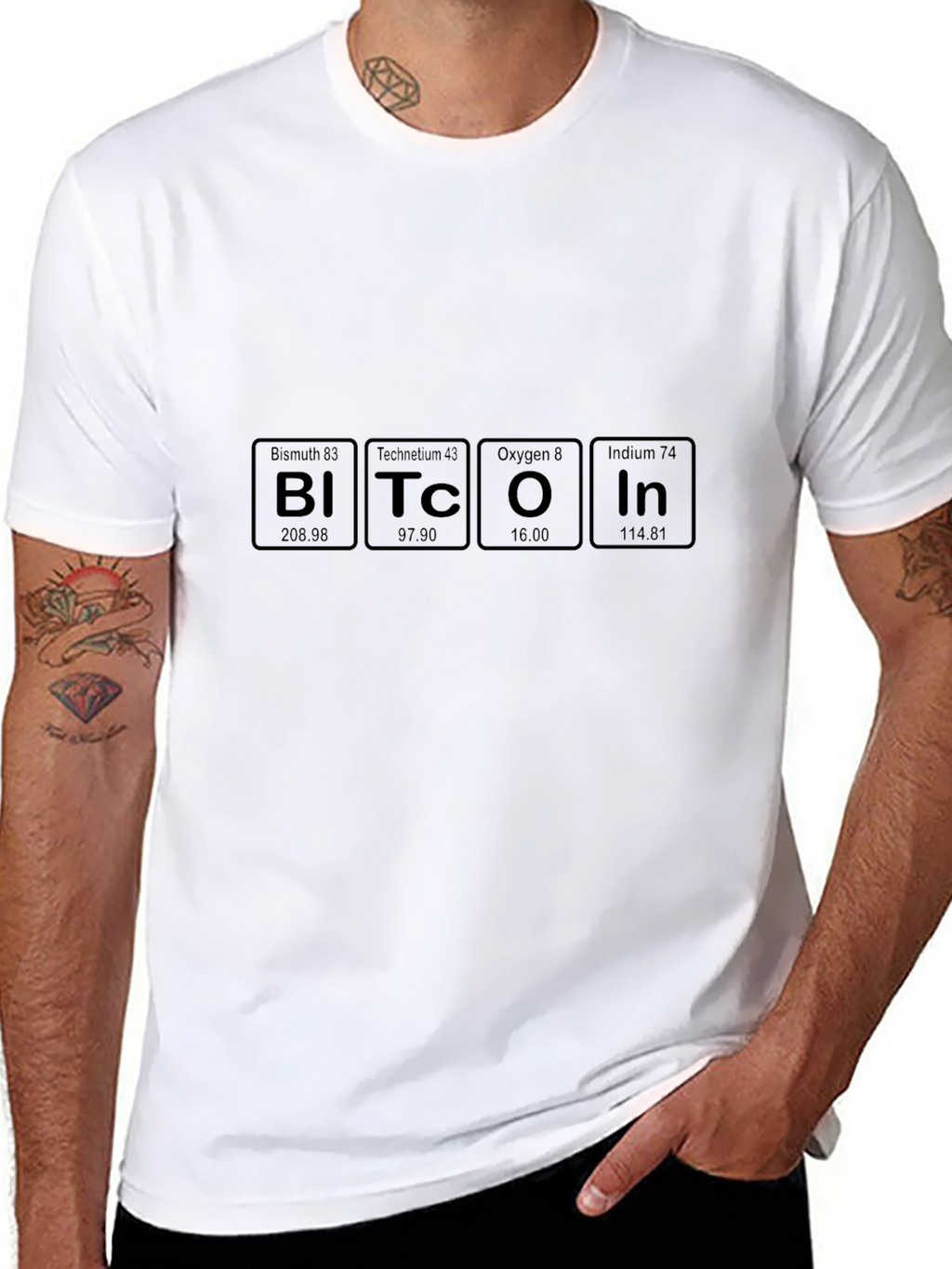 Bitcoin Periodic Table Elements Funny Crypto T-Shirt