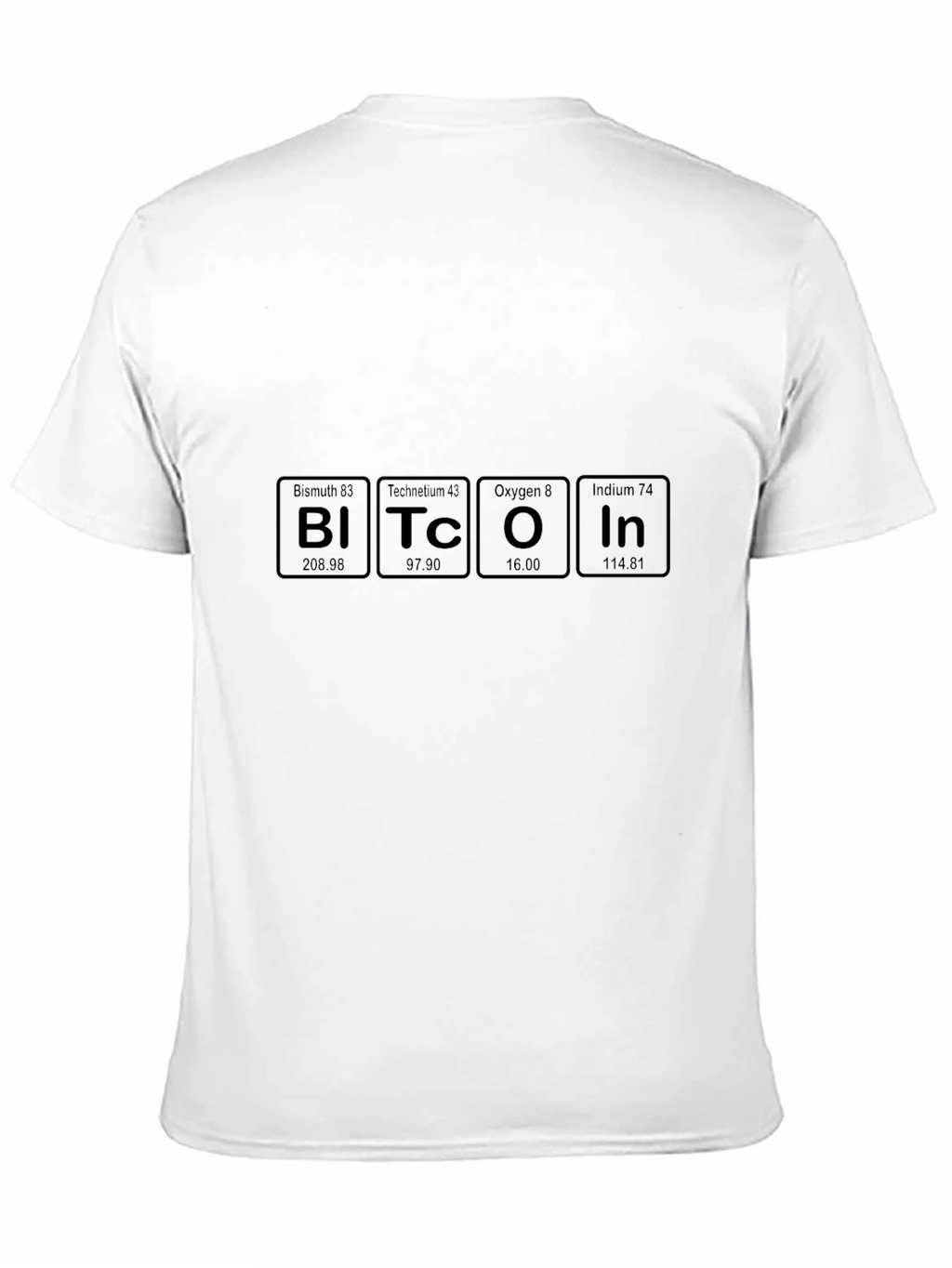 Bitcoin Periodic Table Elements Funny Crypto T-Shirt