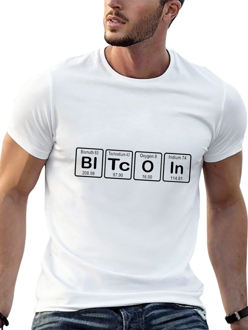 Bitcoin Periodic Table Elements Funny Crypto T-Shirt