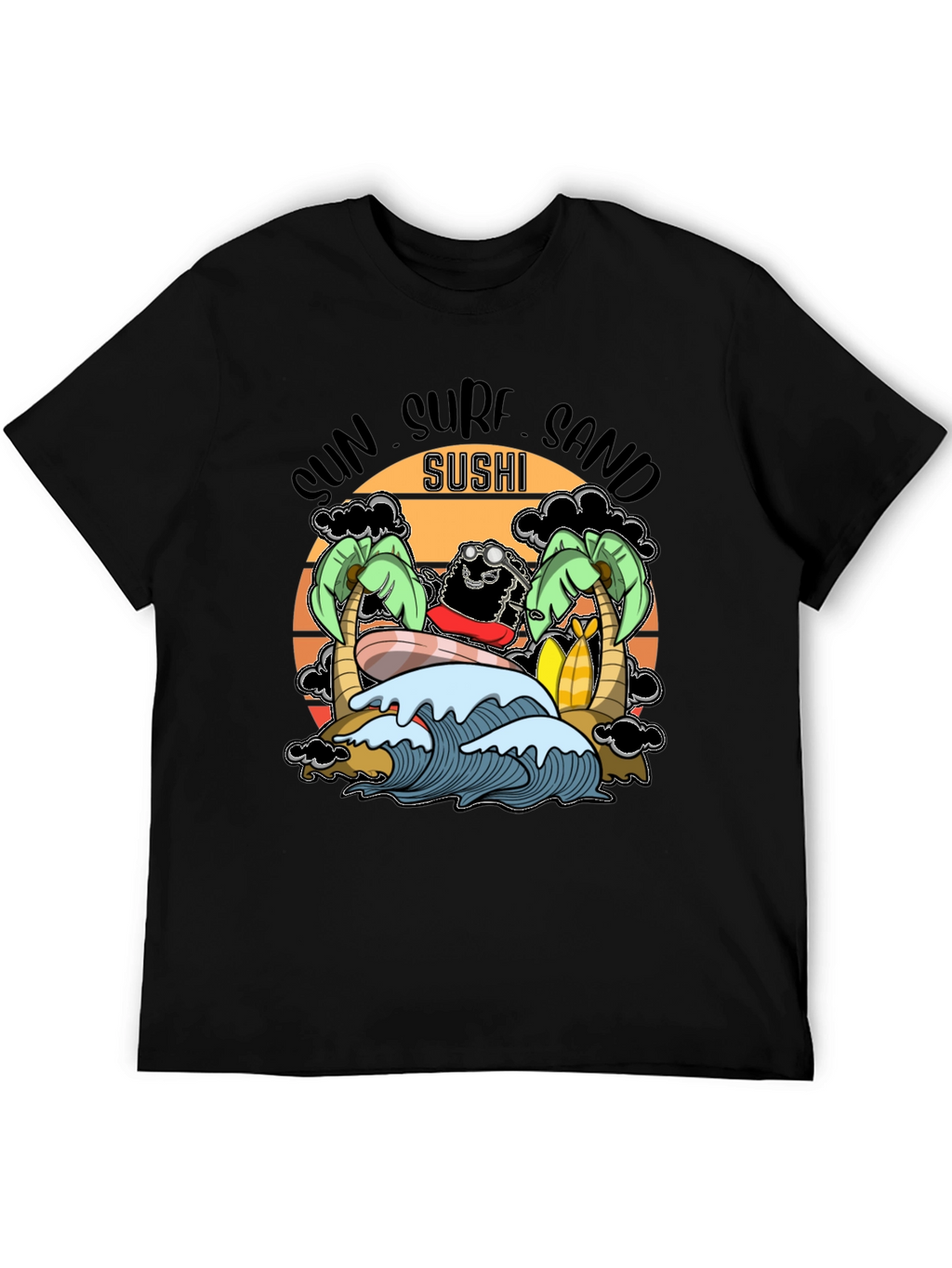 Sun Surf Sand Sushi T-Shirt