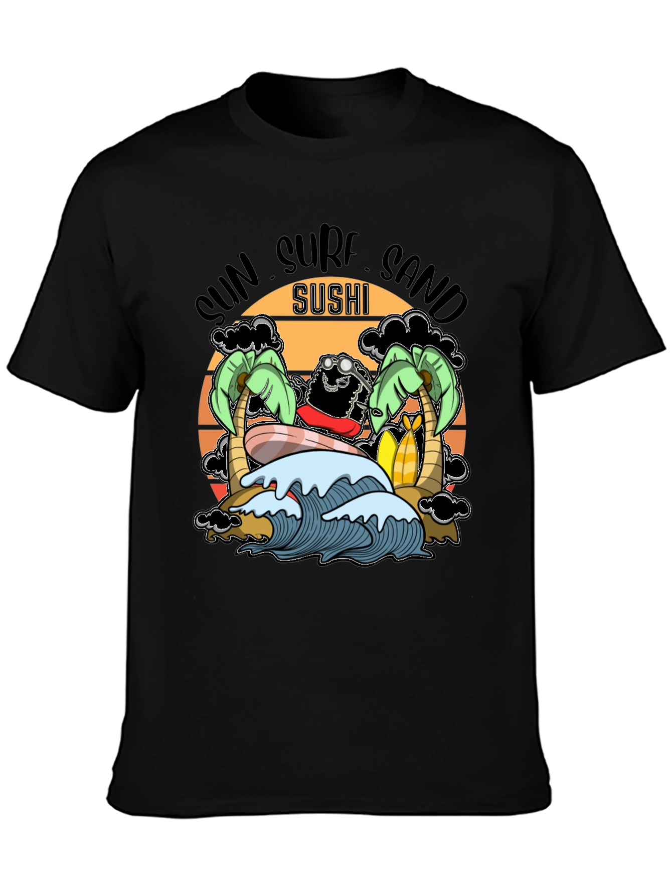 Sun Surf Sand Sushi T-Shirt