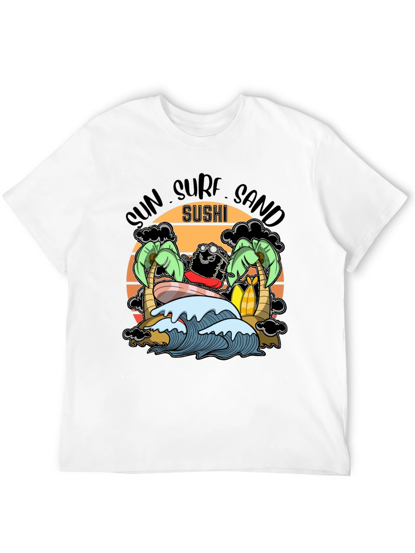 Sun Surf Sand Sushi T-Shirt