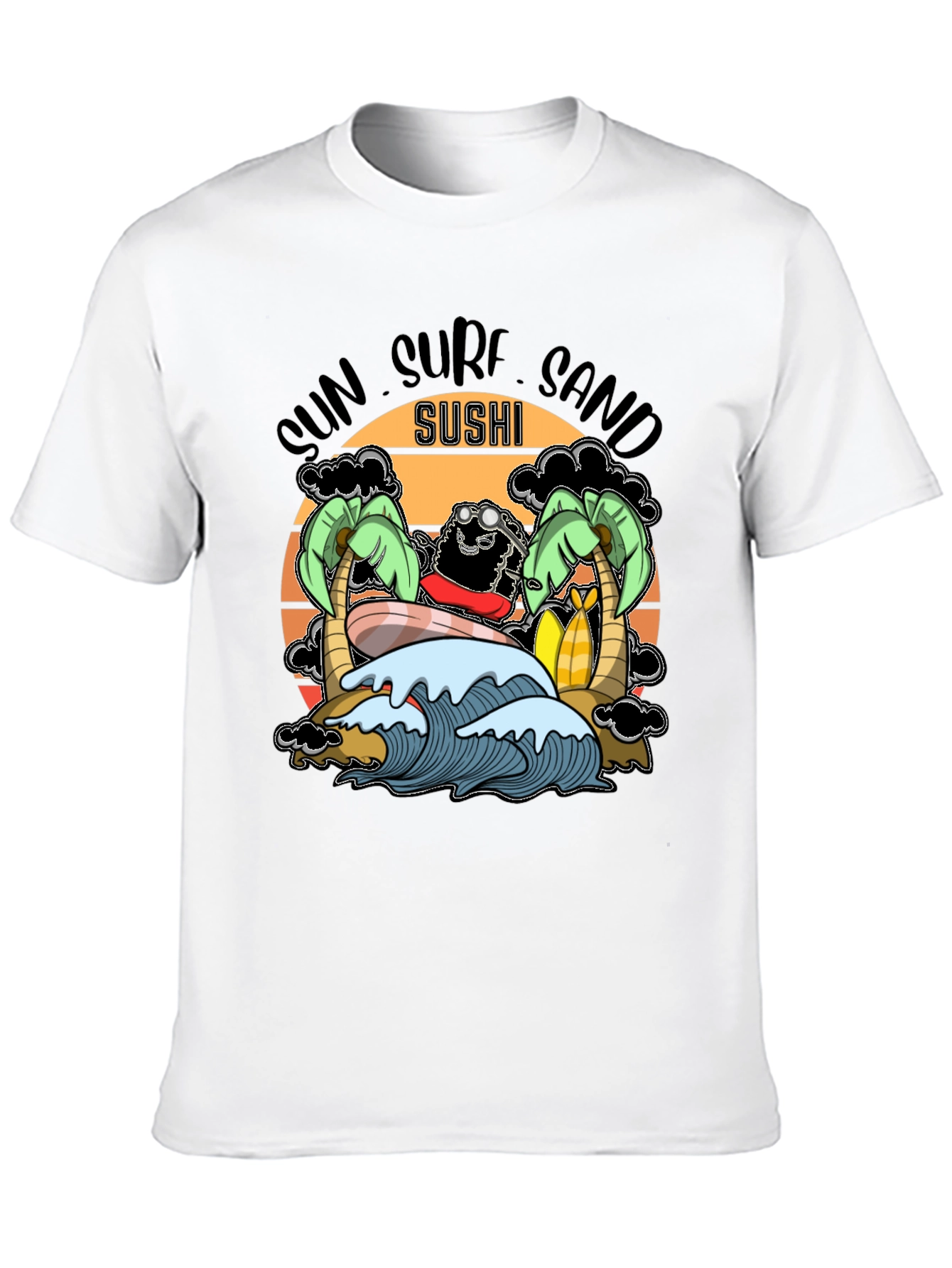 Sun Surf Sand Sushi T-Shirt