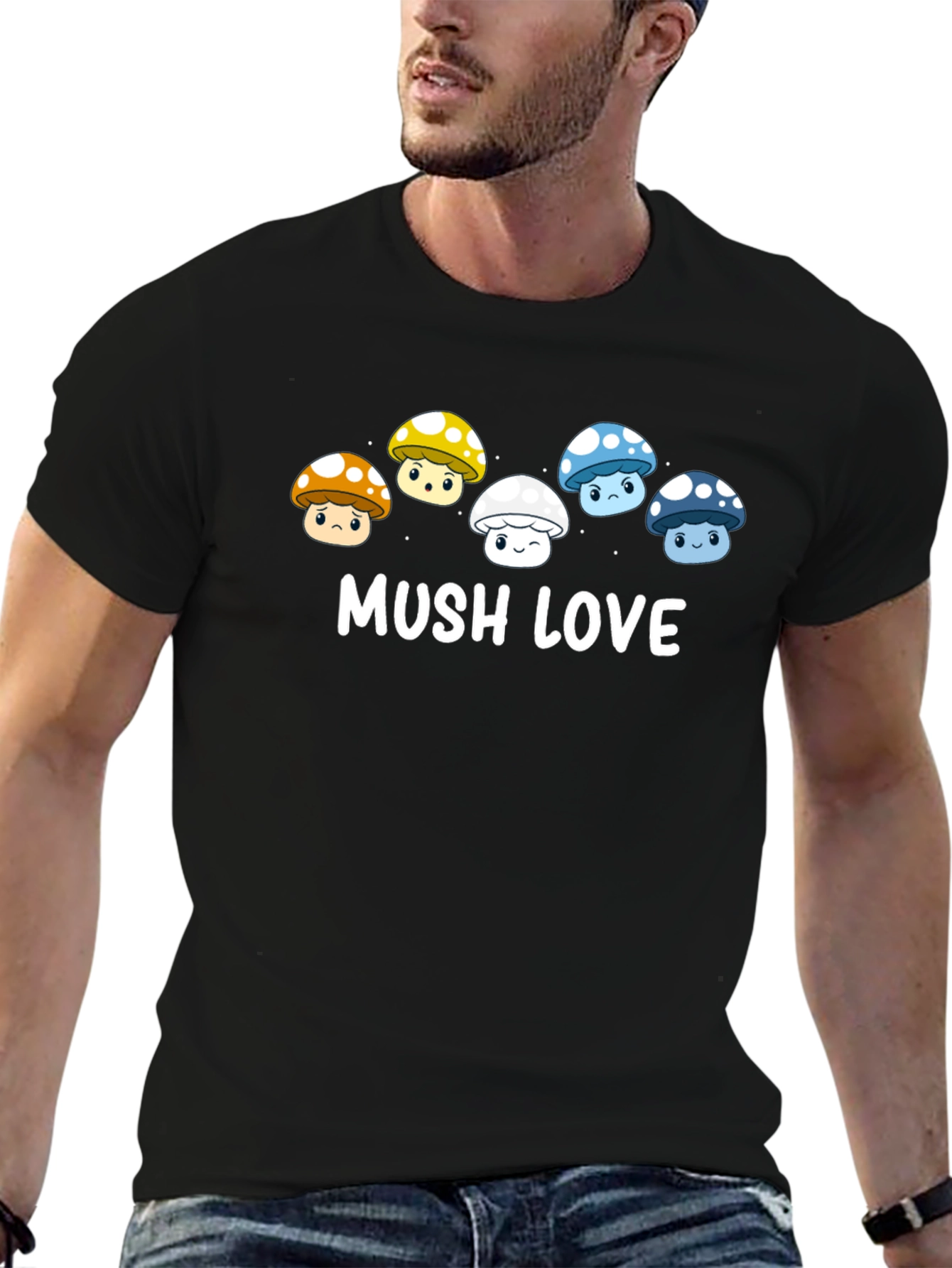 Mushroom Lover T-Shirt - MUSH LOVE Graphic Tee