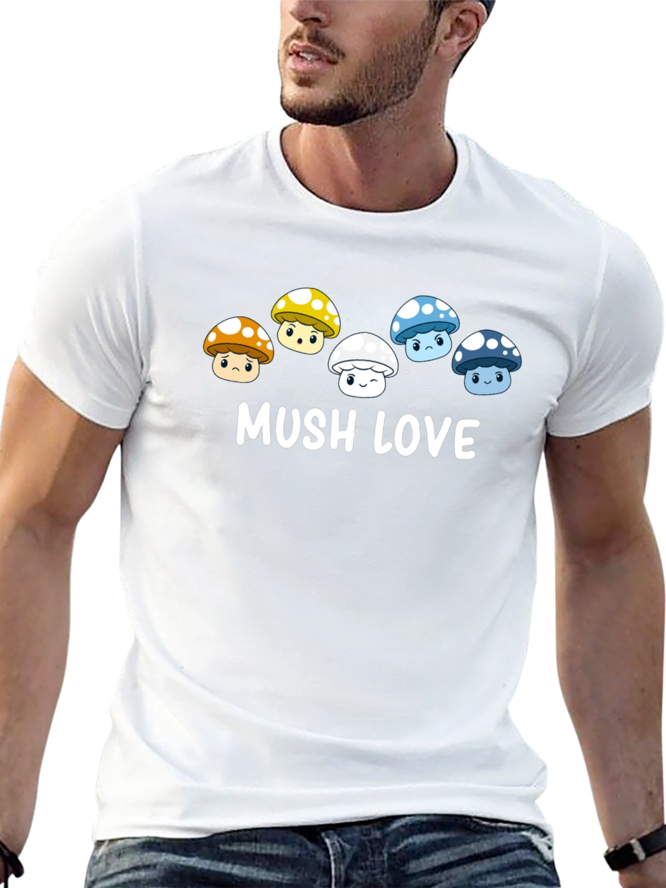 Mushroom Lover T-Shirt - MUSH LOVE Graphic Tee
