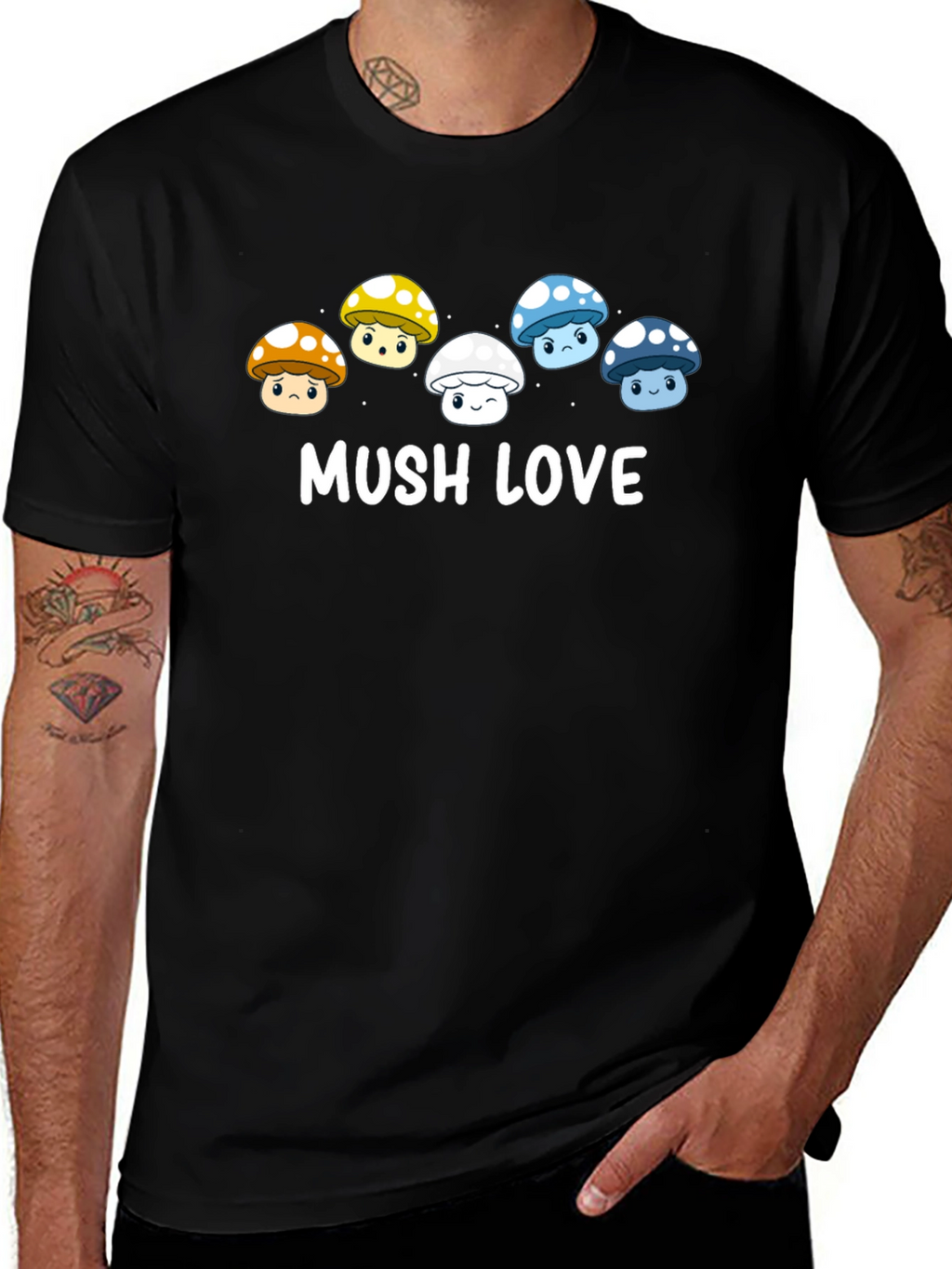 Mushroom Lover T-Shirt - MUSH LOVE Graphic Tee