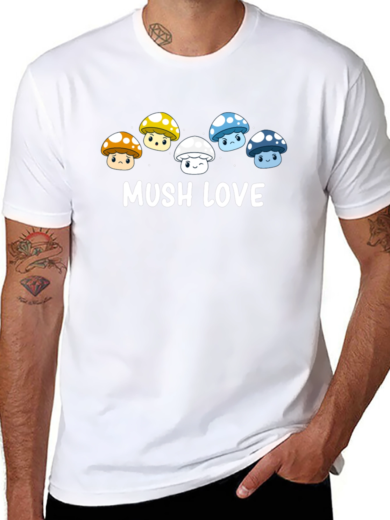 Mushroom Lover T-Shirt - MUSH LOVE Graphic Tee