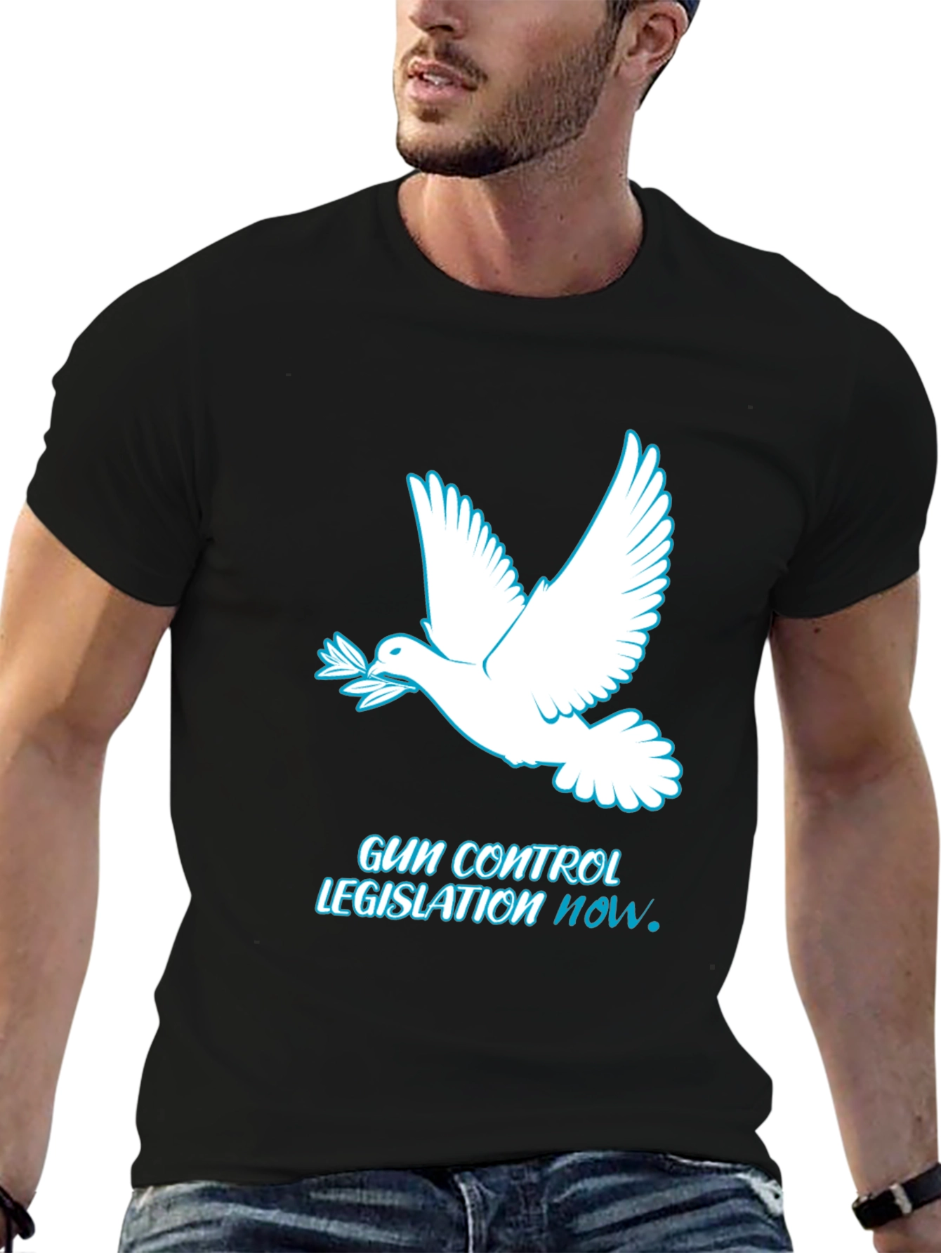 Peace Dove Gun Control T-Shirt - Legislation NOW