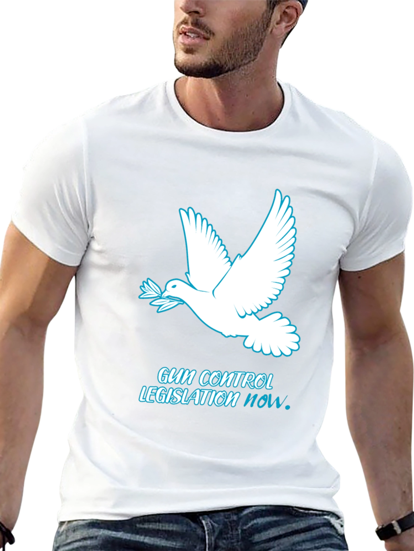 Peace Dove Gun Control T-Shirt - Legislation NOW